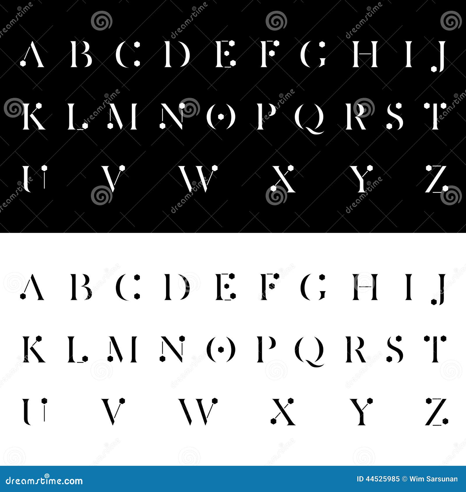 modern alphabetic fonts  