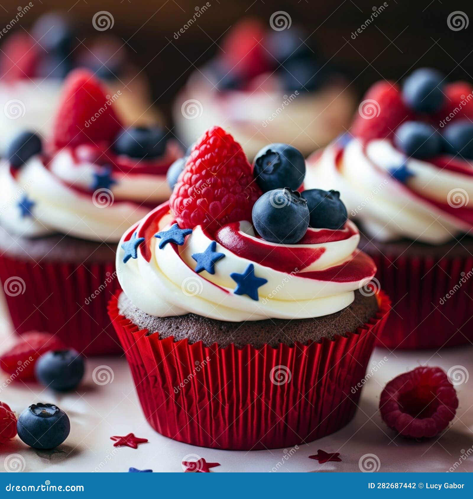 american independence day cupcakes