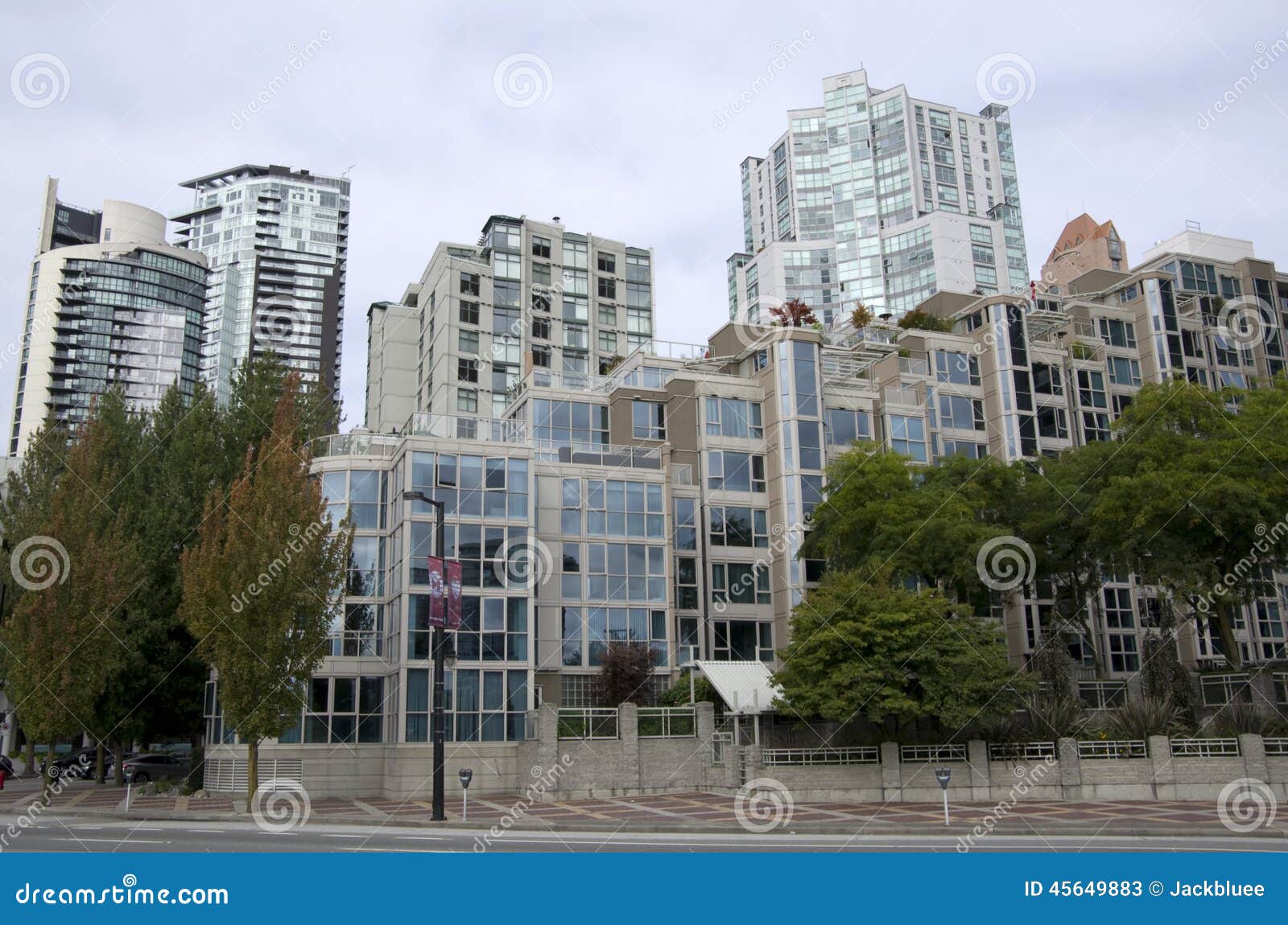 Modern apartment building stock image. Image of vancouver 45649883