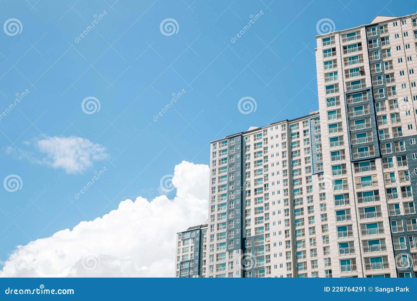 Modern Apartment Building and Cloudy Sky in Suwon, Korea Stock Image Image of condo, luxury