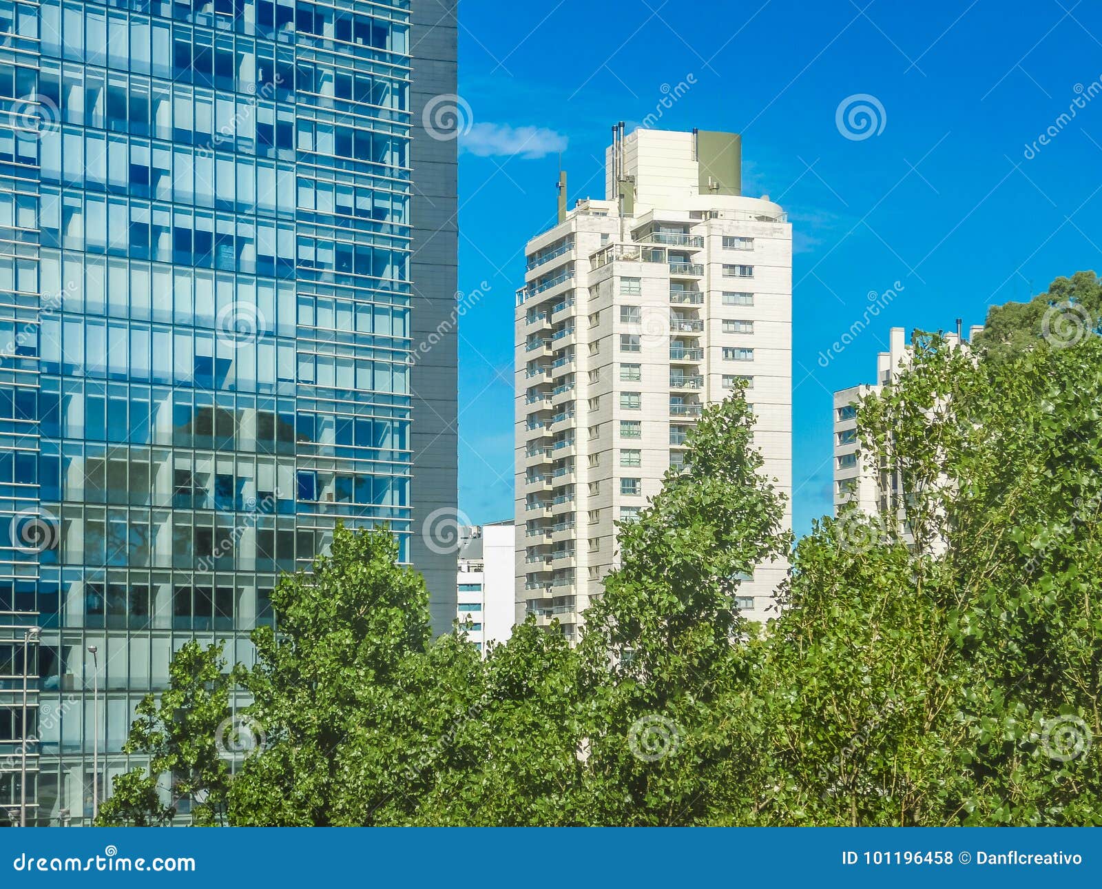 modern apartment buildings exterior view
