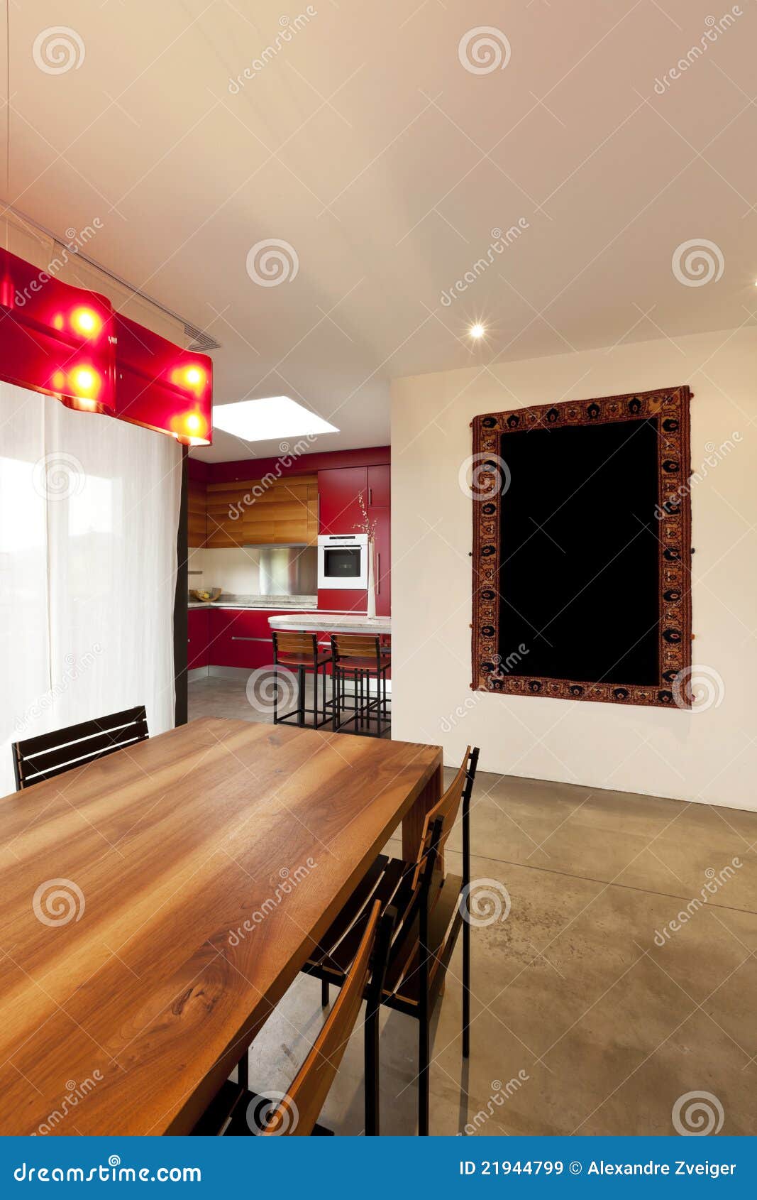 Modern Apartment, Dining Table Stock Image Image of house