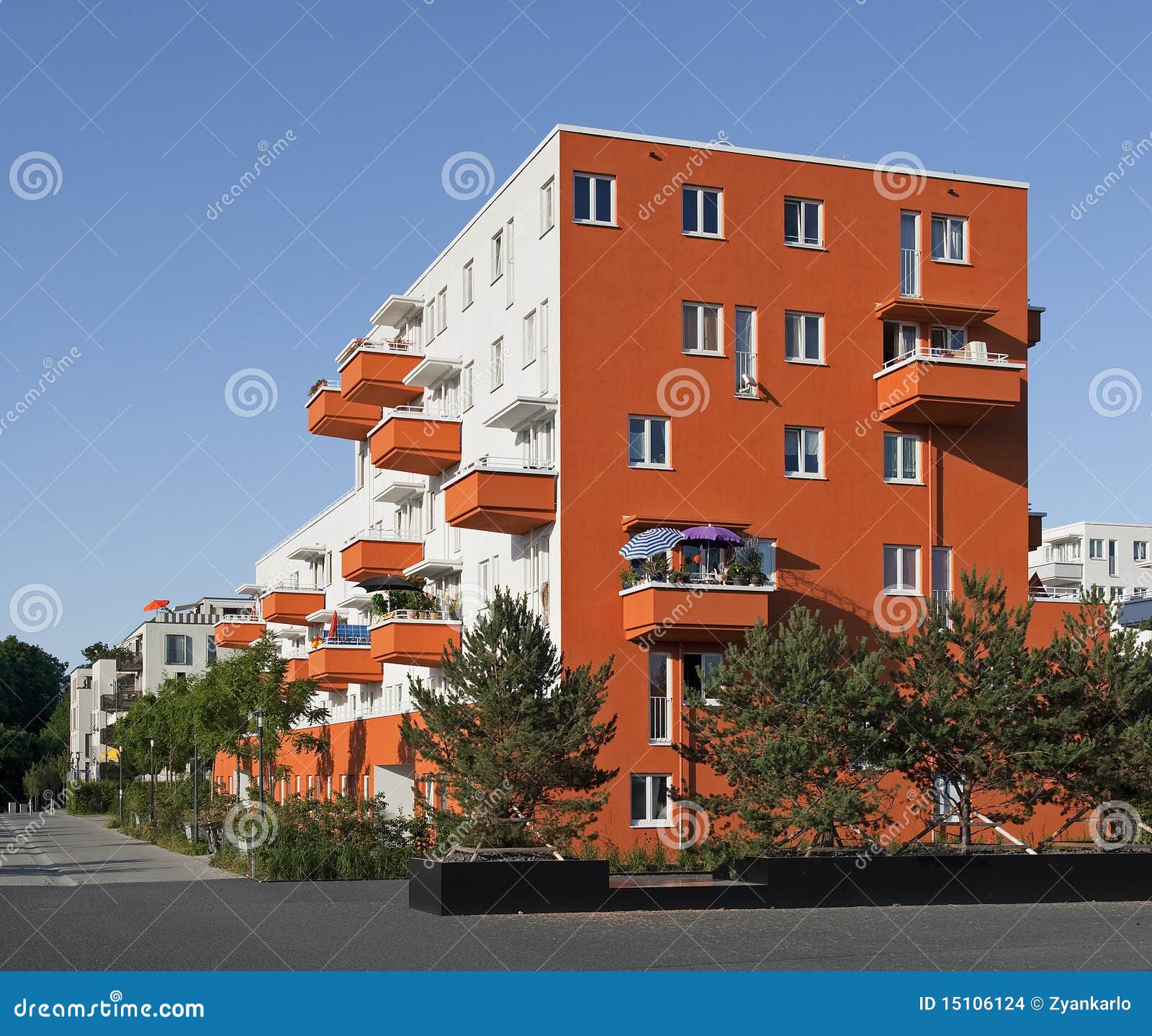 Modern Apartment House in Germany Stock Photo Image of europe, germany 15106124