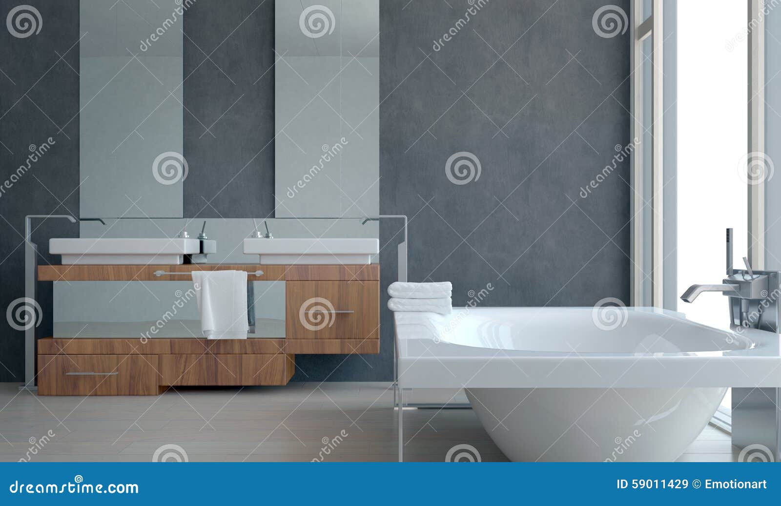 Modern Architectural Bathroom Interior Design Stock Image - Image of ...