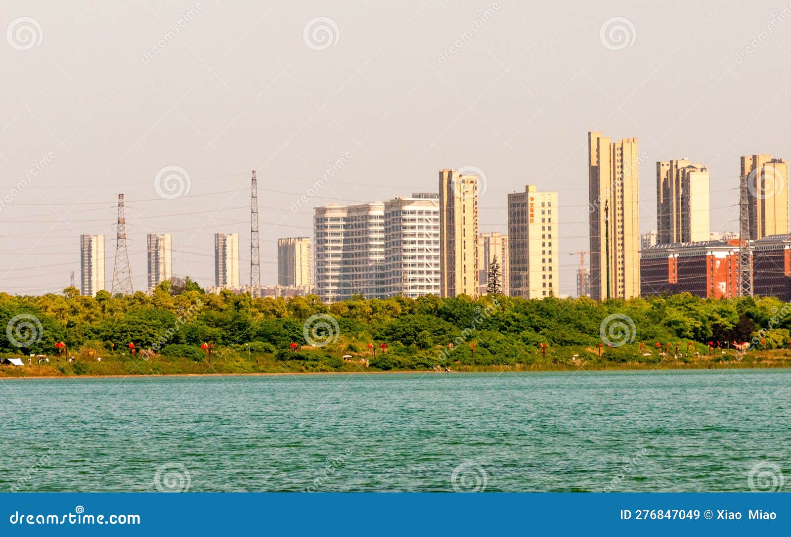 the modern architectural complex around songya lake port