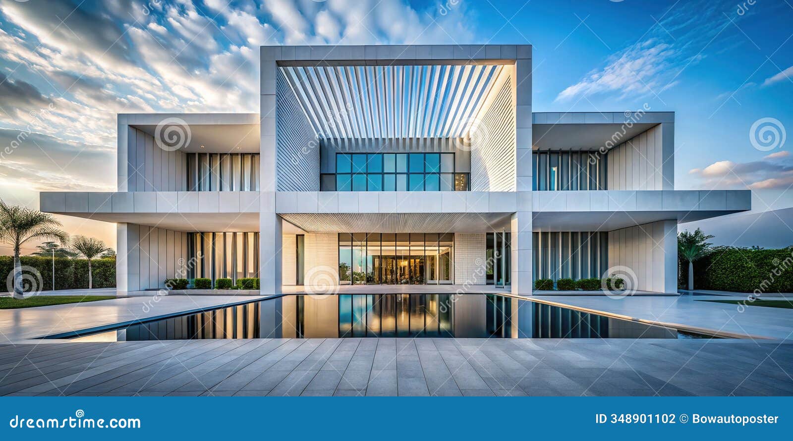 modern architectural  a symphony of geometric clean lines minimalist elegance and urban sophistication