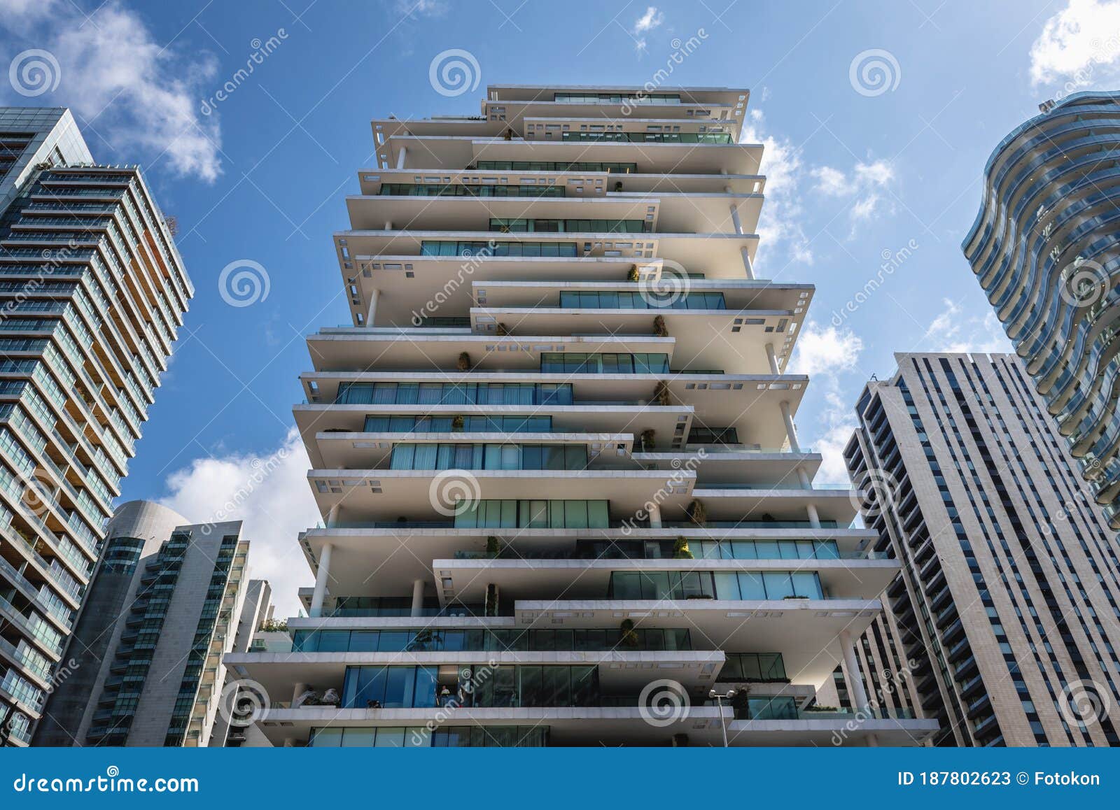 Modern Architecture In Beirut Stock Image Image Of Levantine Arab 187802623