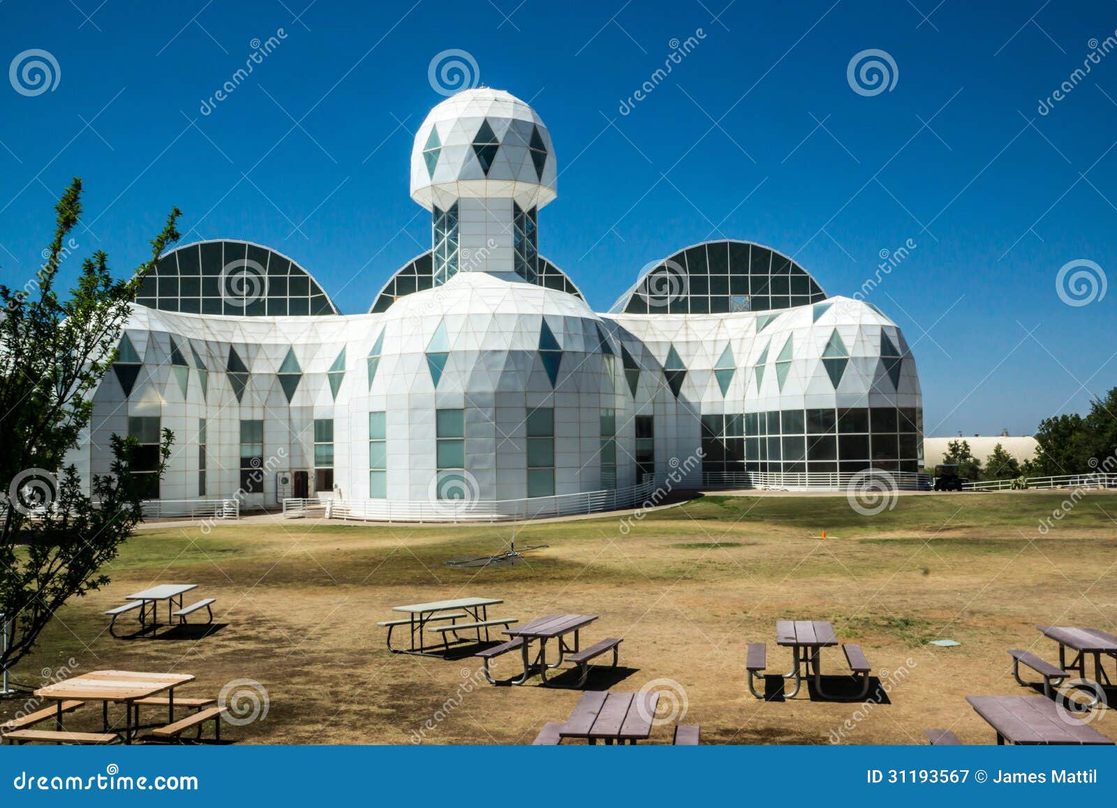 modern architecture at biosphere 2