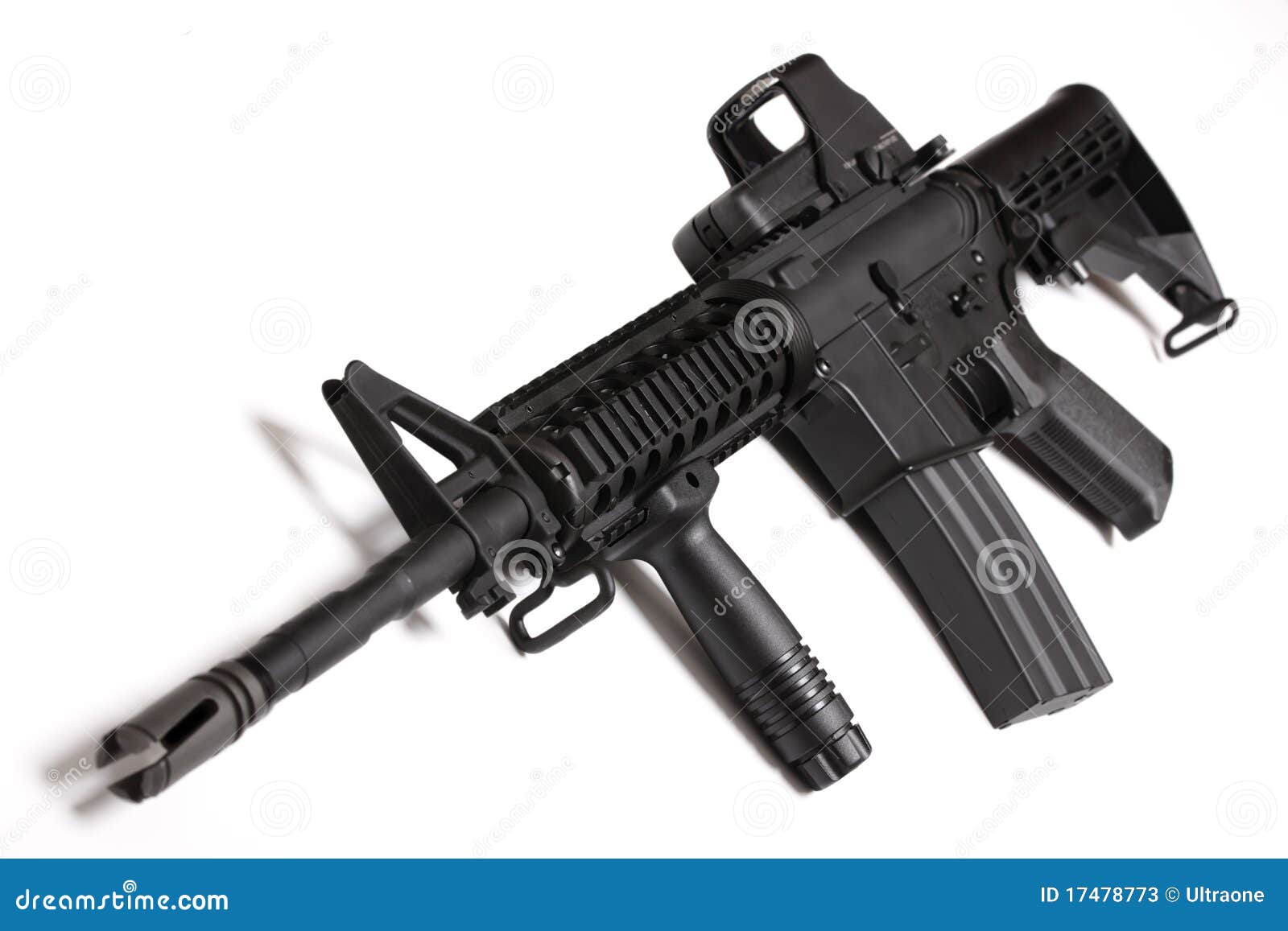 modern army weapon. m4 ris carbine.