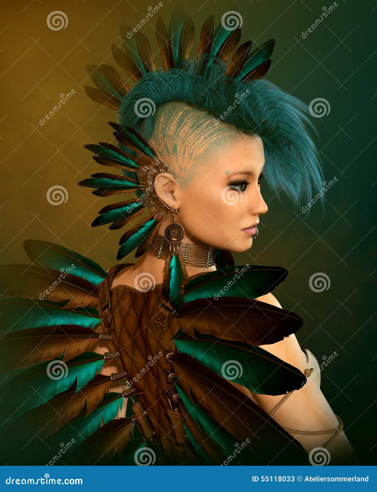 punk mohawk hairstyles for women