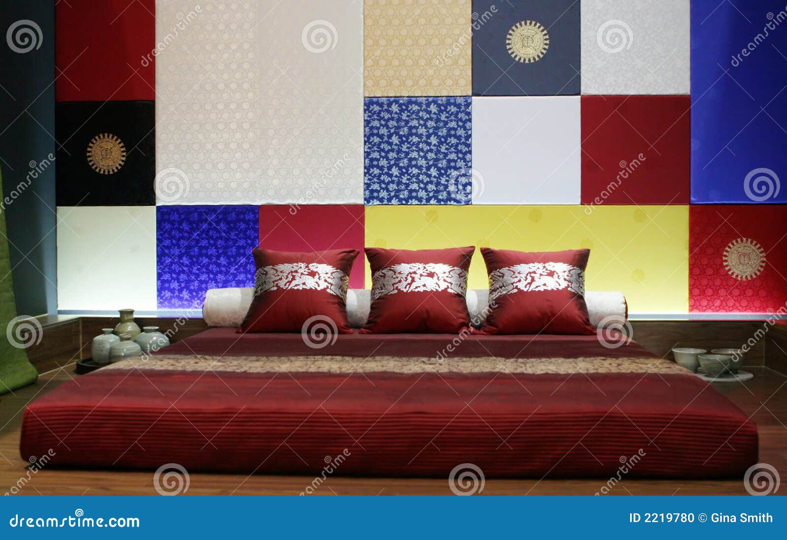 Modern Asian Style Bedroom Stock Photo Image Of Comfort 2219780