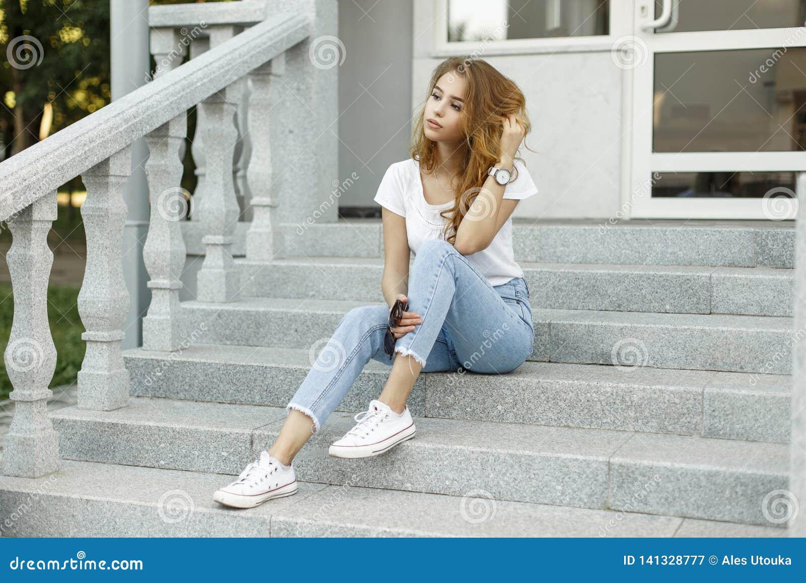 Modern Attractive Stylish Young Woman 