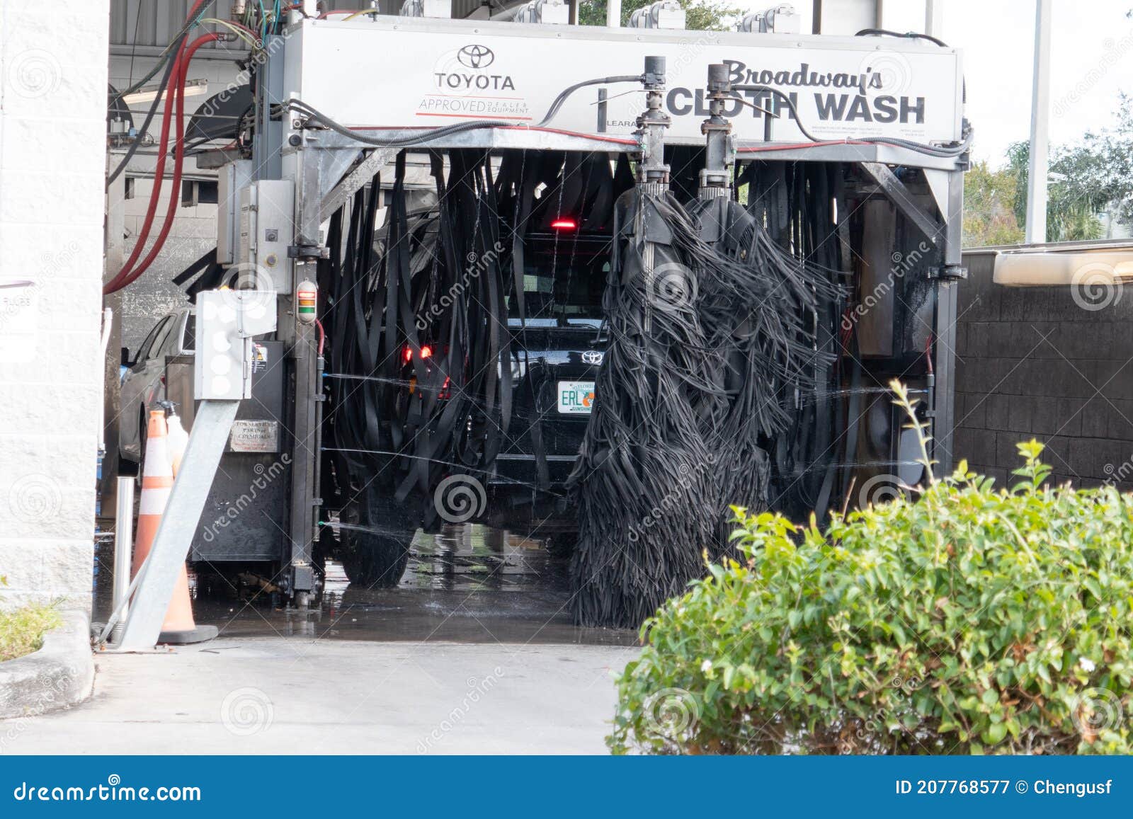 Automatic Brush Car Wash System Editorial Photography Image of