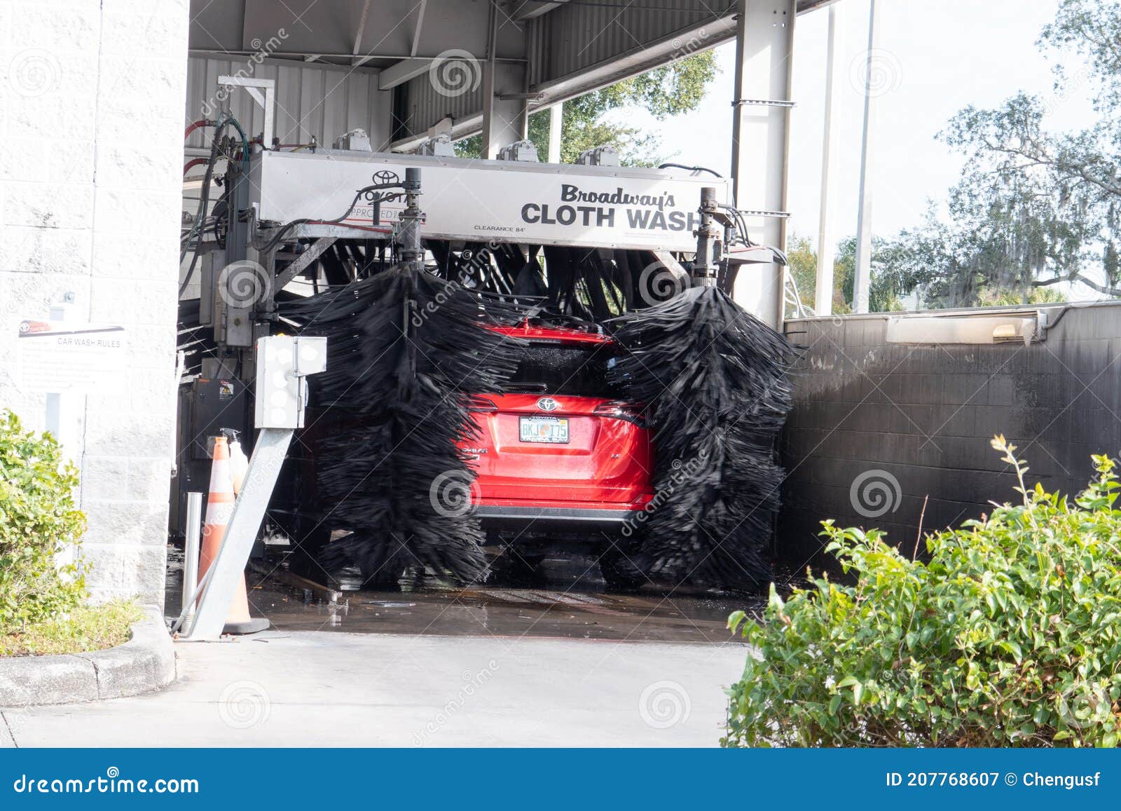 Automatic Brush Car Wash System Editorial Photography Image of automatically, carwash 207768607