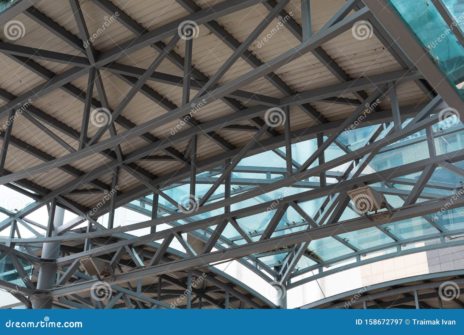 modern awning or velarium for open air performances, roof construction
