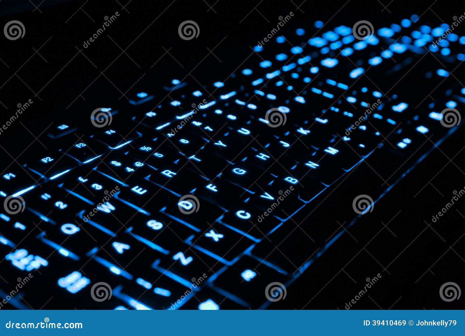 modern backlit keyboard