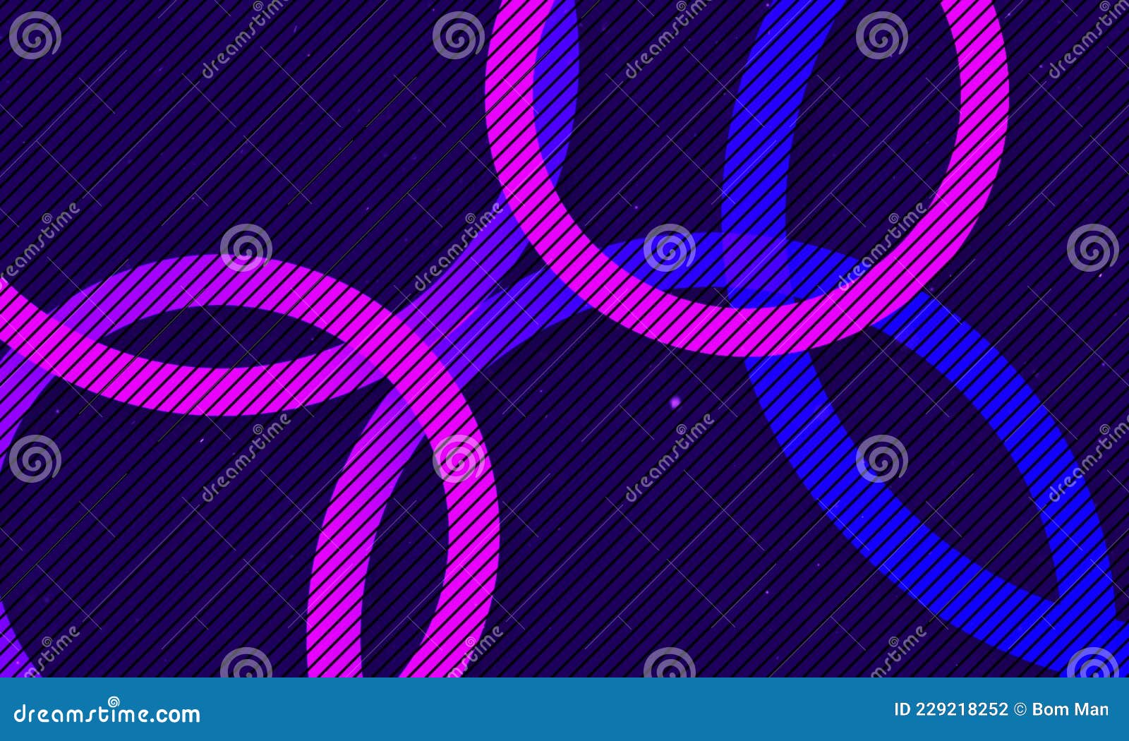 Modern Beautiful Multicolored Abstract Ring Stock Illustration