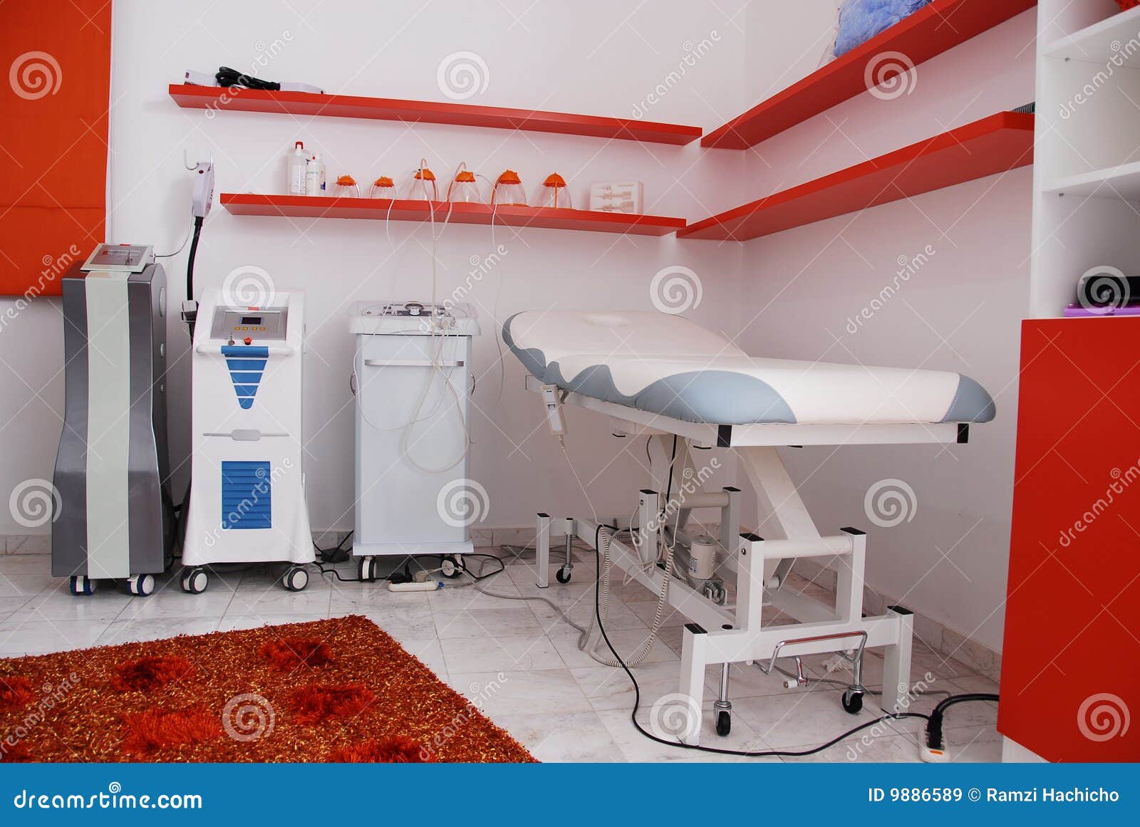 Modern beauty center spa stock image. Image of applying 9886589