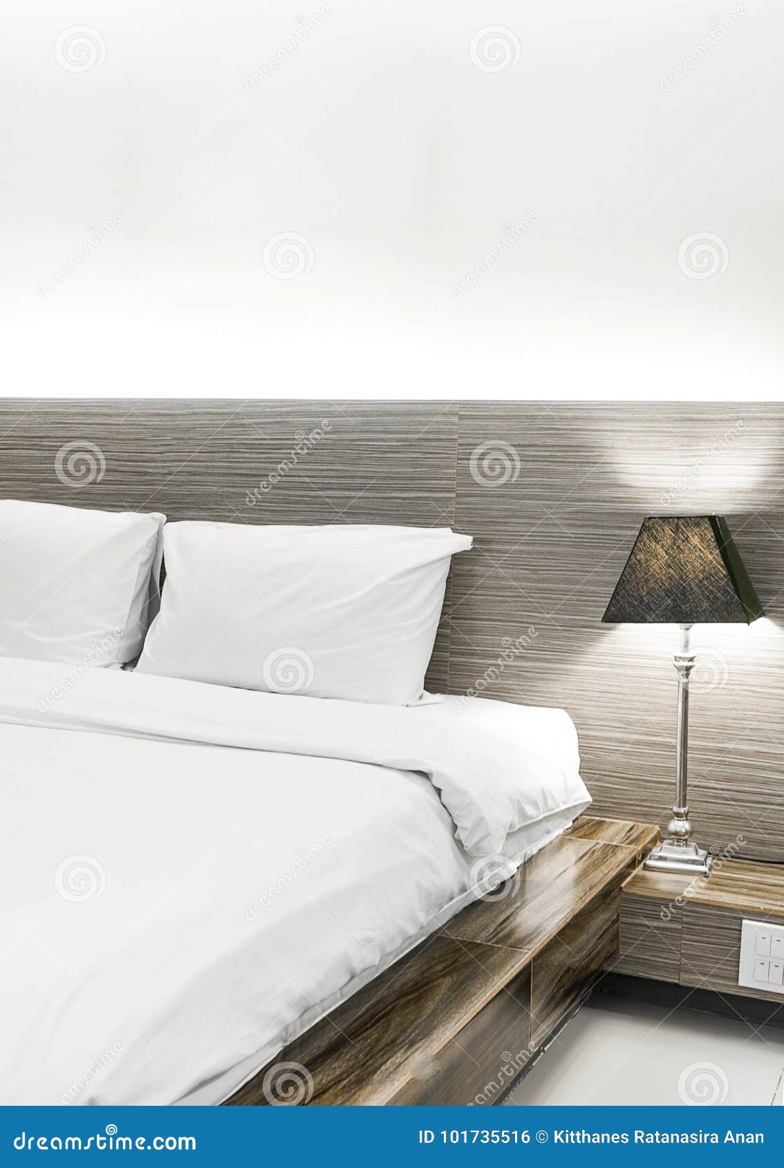 Modern Bedroom Design, Double Bed Stock Photo Image of furniture