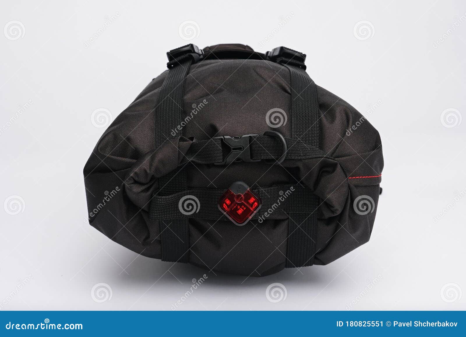 Modern Bicycle Fabric Bag With Frame Or Saddle Mount. Black Bag With