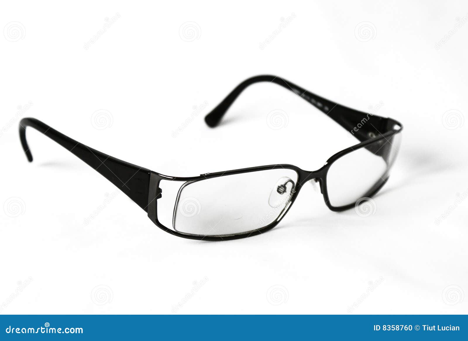 Modern black glasses stock photo. Image of medical, contact 8358760