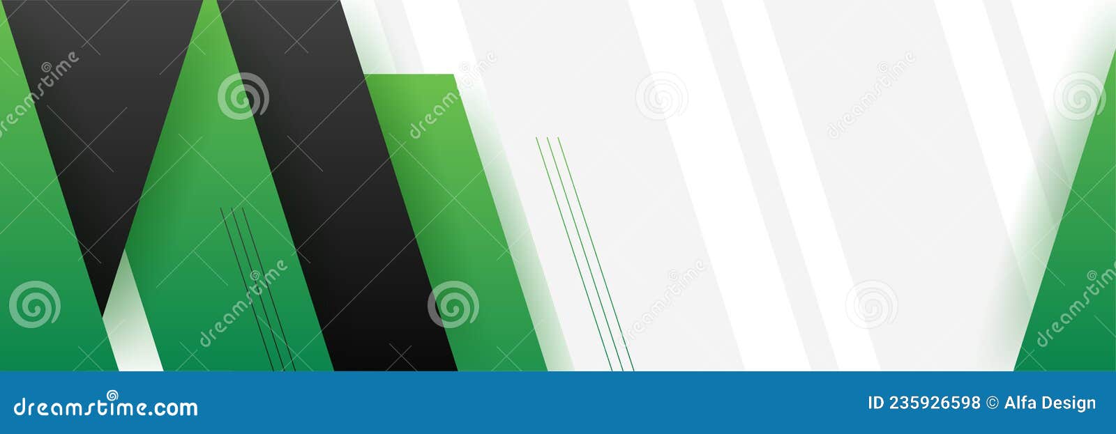 Modern Black and Green Banner Background. Vector Abstract Graphic