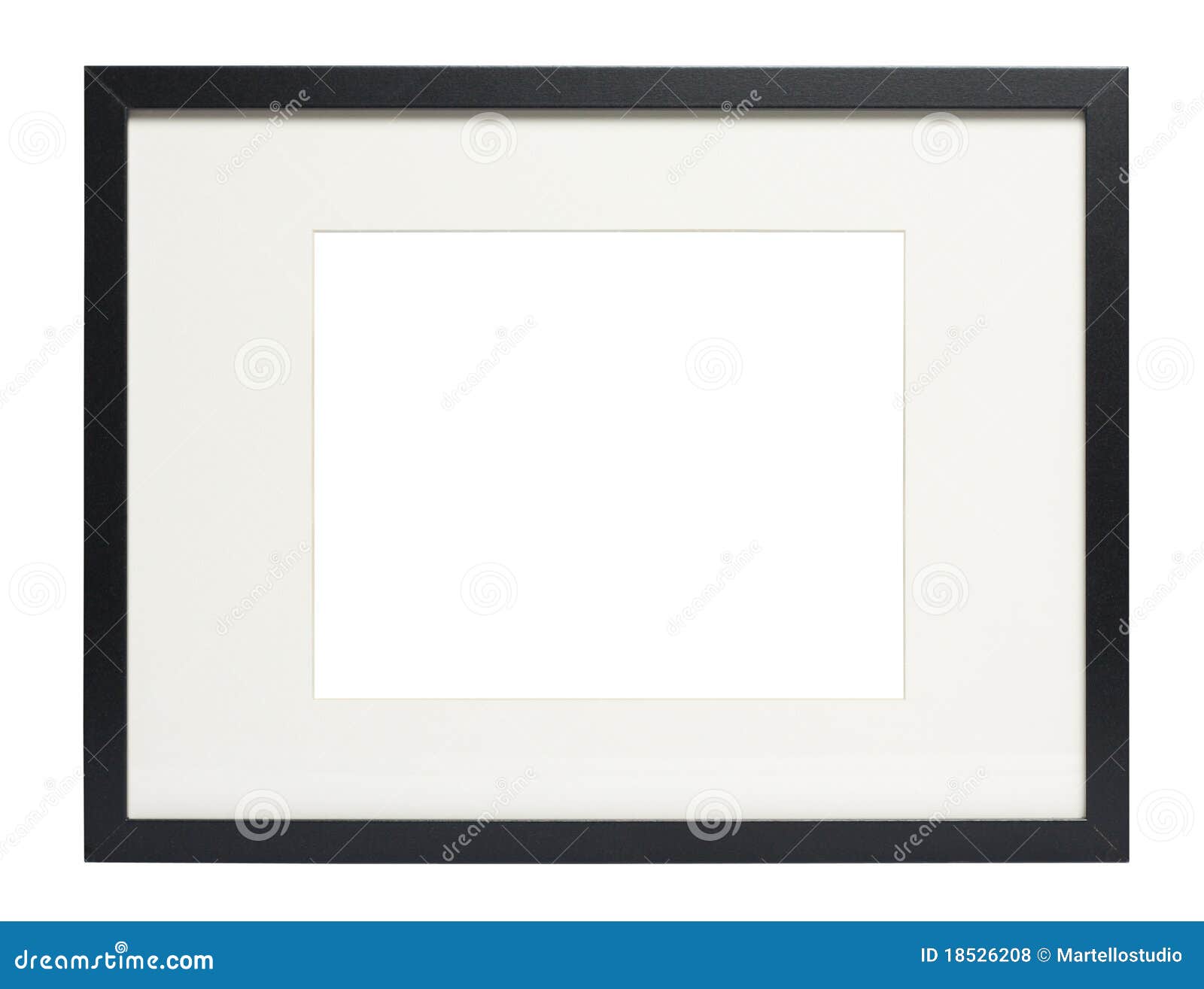 Modern Black Photo Frame (with Clipping Path) Stock Photo Image of