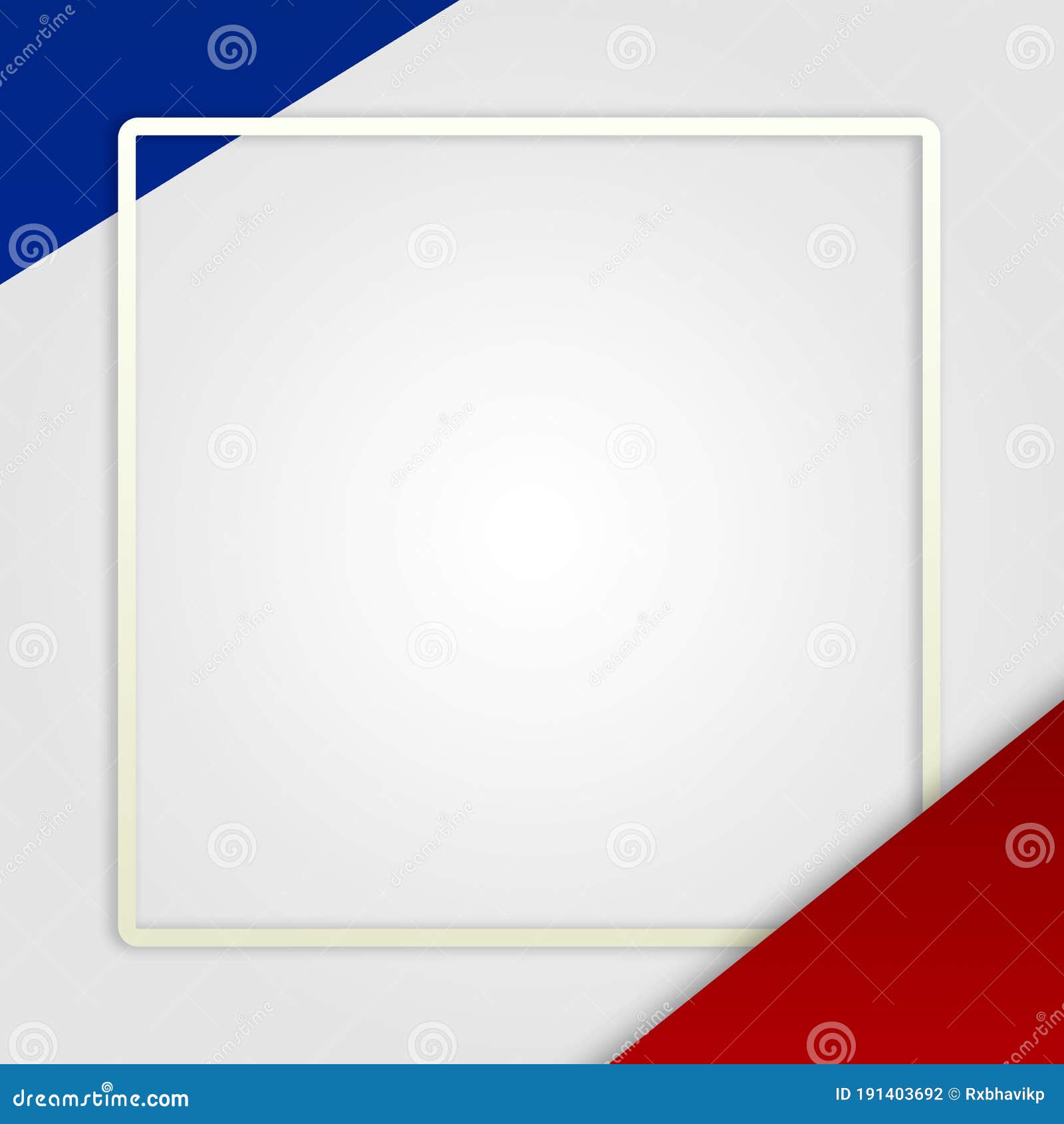 Modern Blank White Square Frame on Blue-Red Gradient Background-for Social  Media Post, Card, Poster, Banner, Invitation Stock Illustration -  Illustration of banner, colorful: 191403692