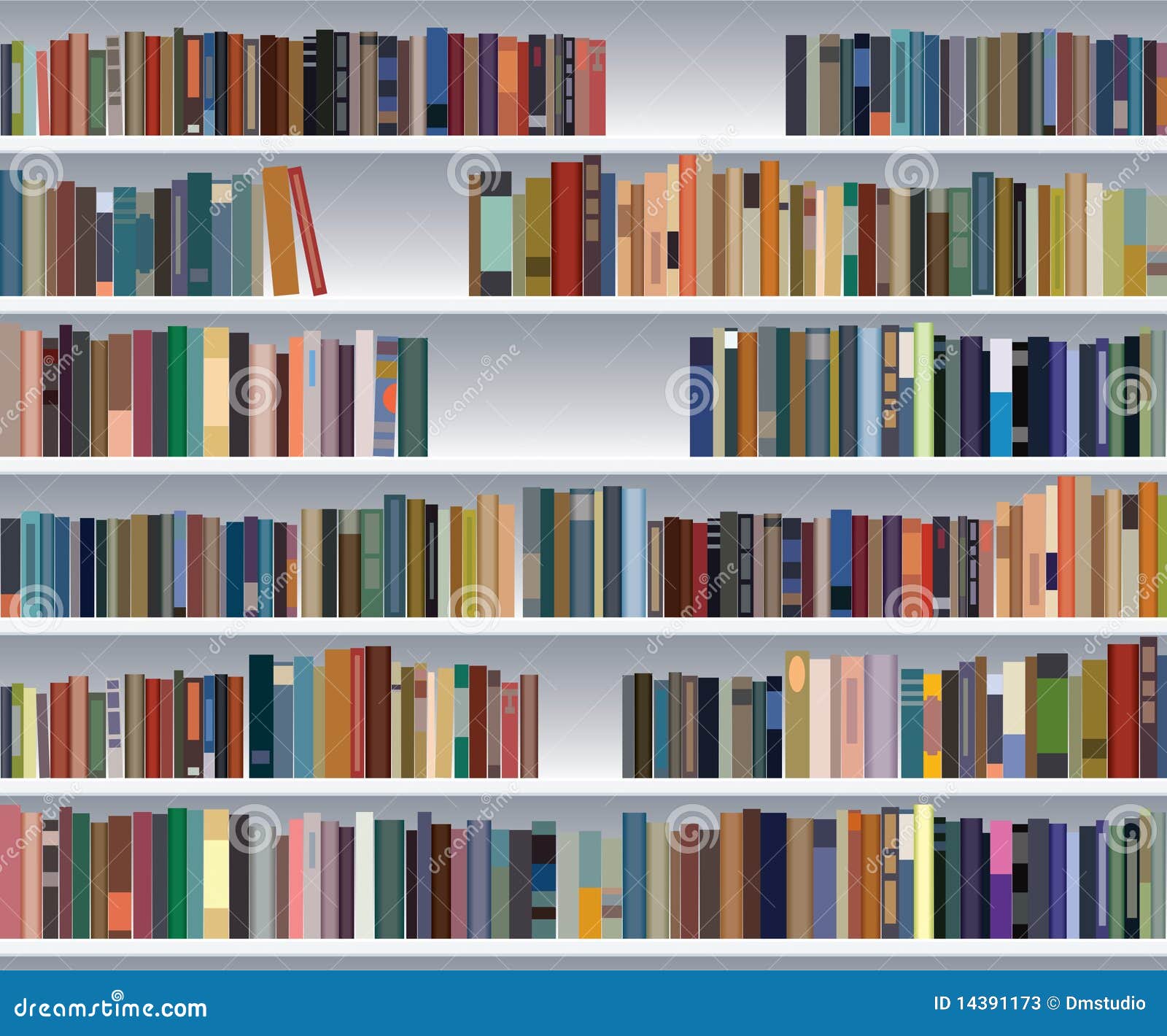 Modern Bookshelf Stock Photos - Image: 14391173