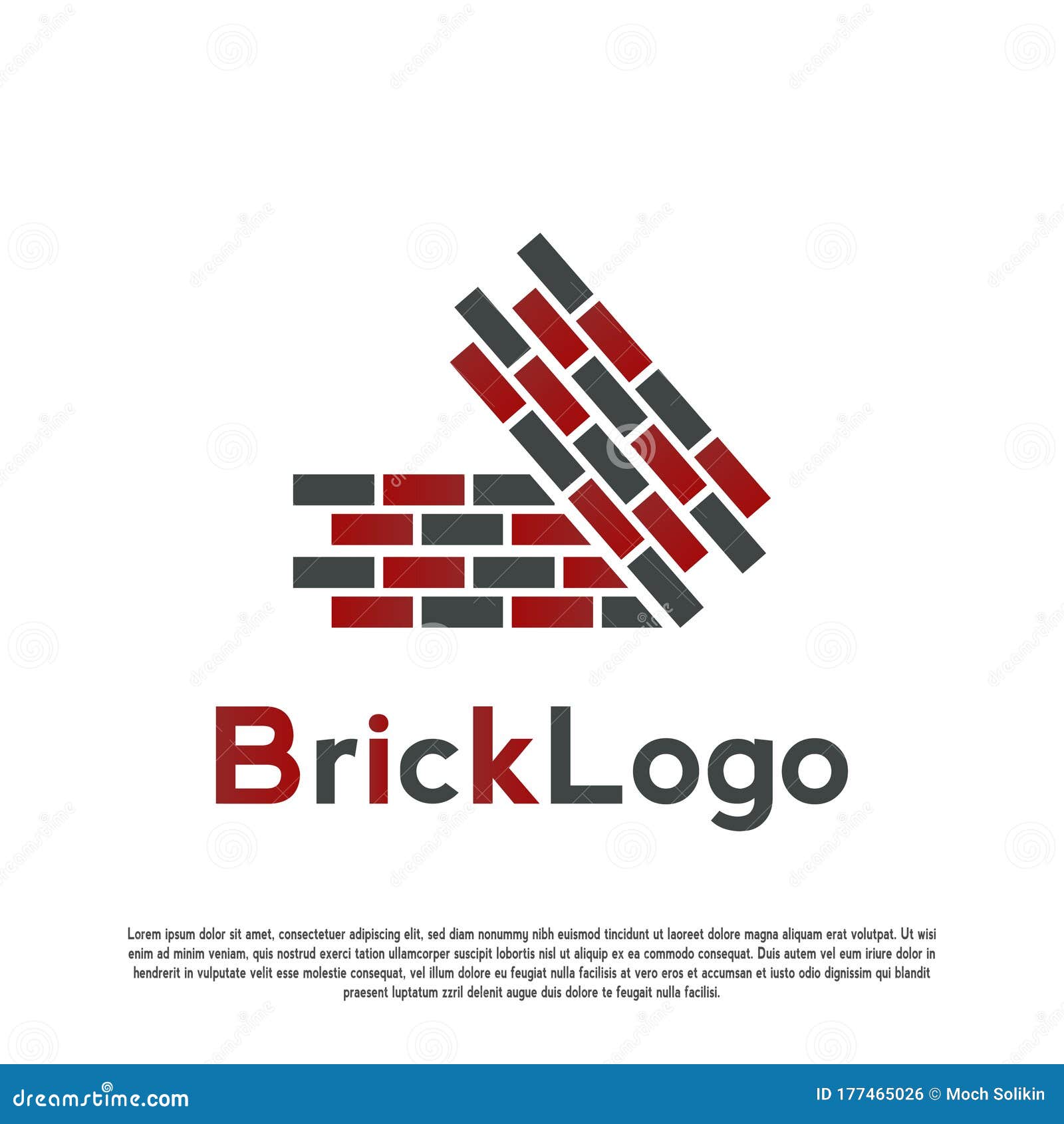 Modern Brick Coworking Interior RoyaltyFree Stock Photography
