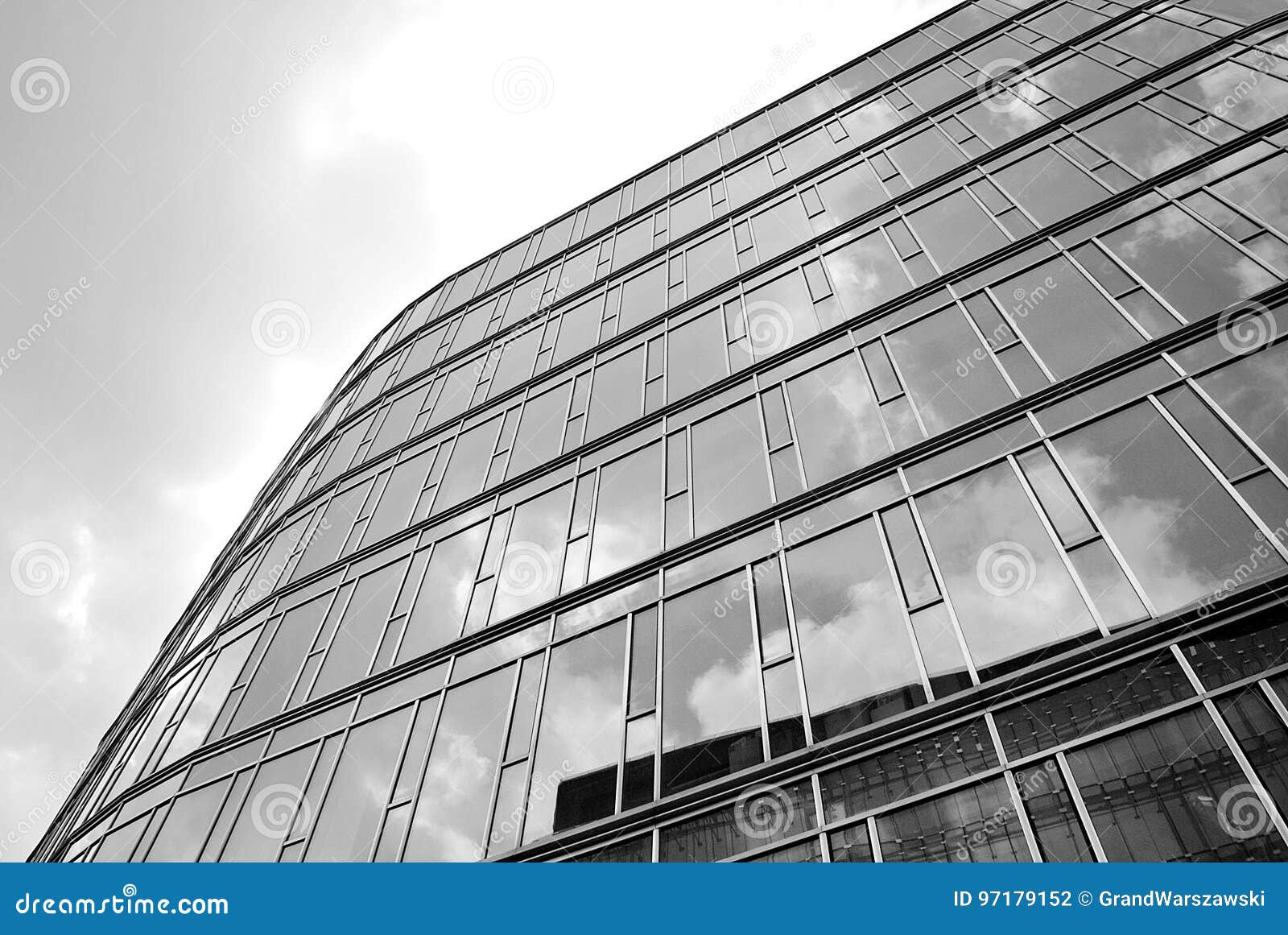 office building black and white