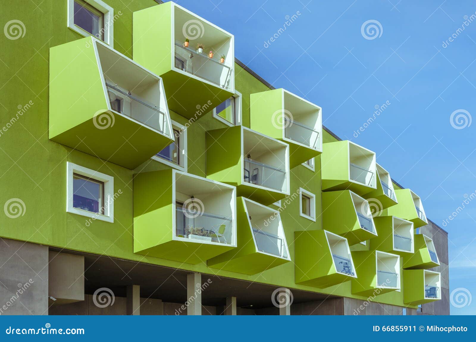 Modern building stock image. Image of futurist, concept 66855911