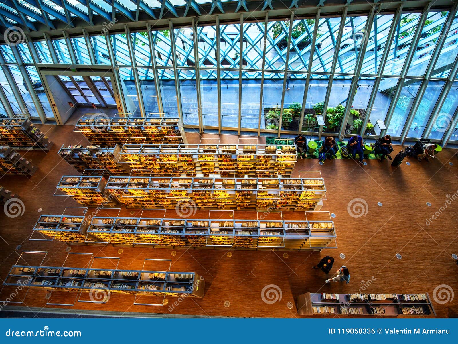 Seattle Public Library Interior Editorial Photo Image Of