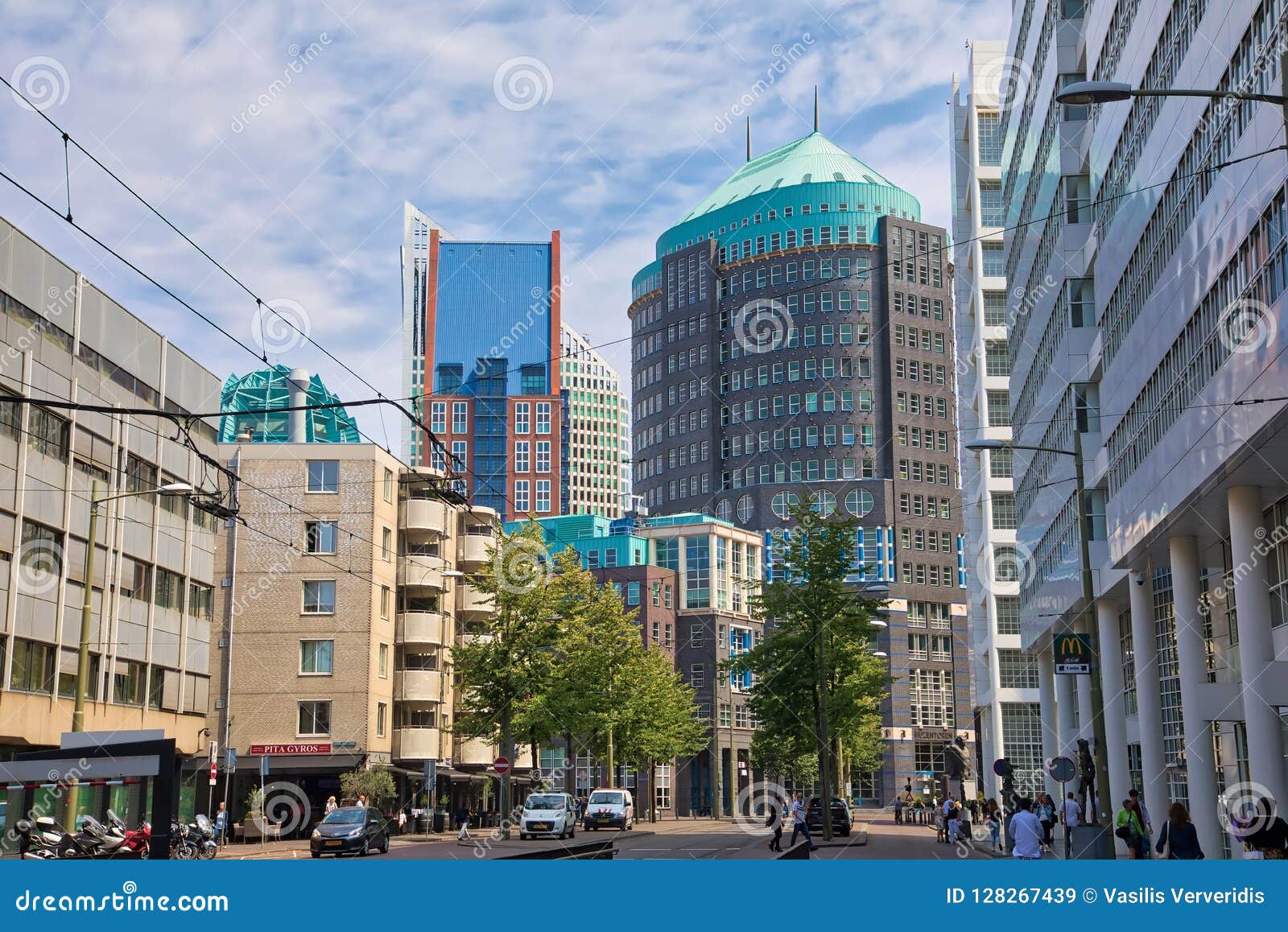Modern Buildings  In Den  Haag  City Center Netherlands 