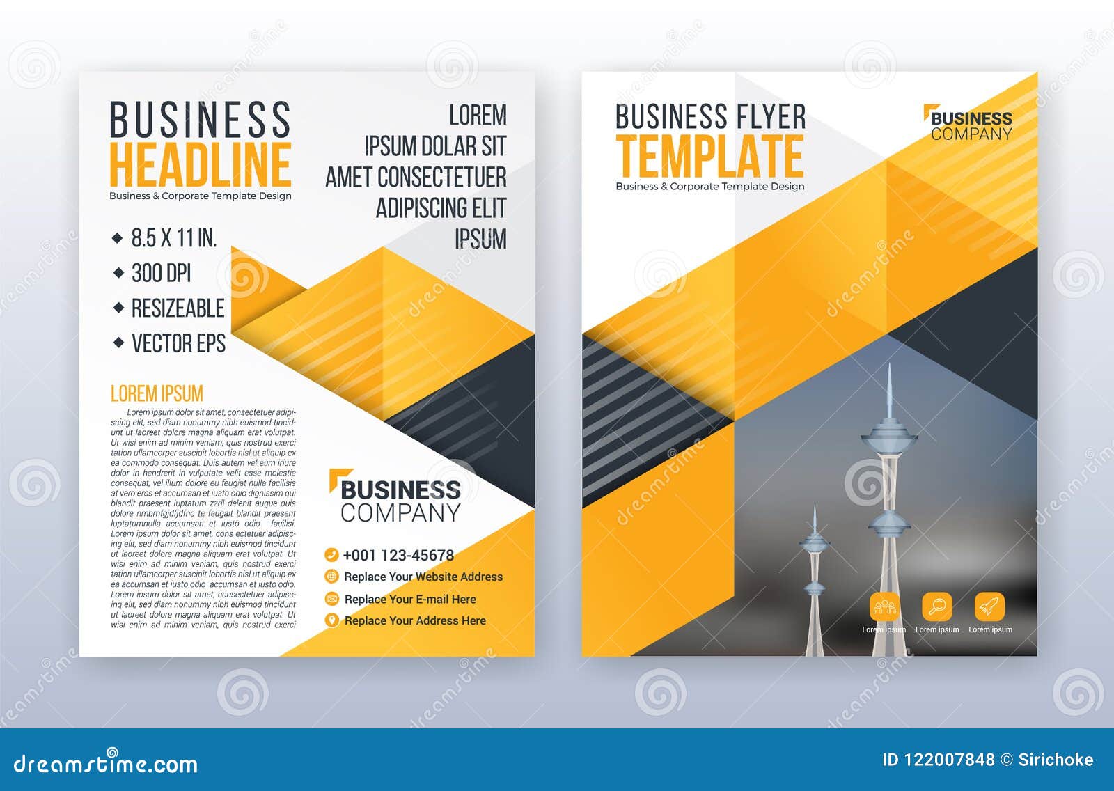 Modern Business Flyer Template. Annual Report Background. 20.20 X Inside 8.5 X 11 Flyer Template