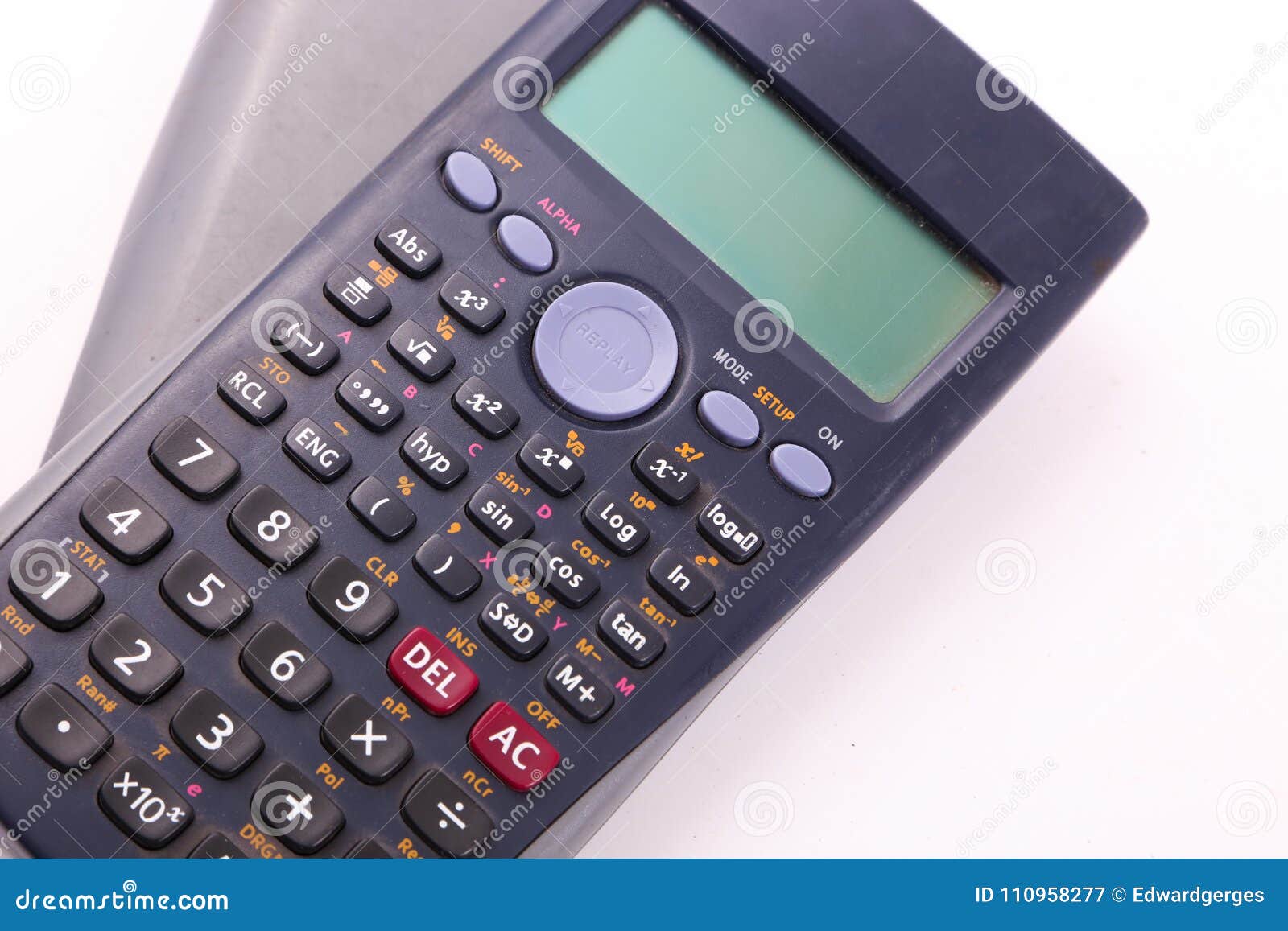 Modern calculator stock image. Image of financial, mathematics - 110958277
