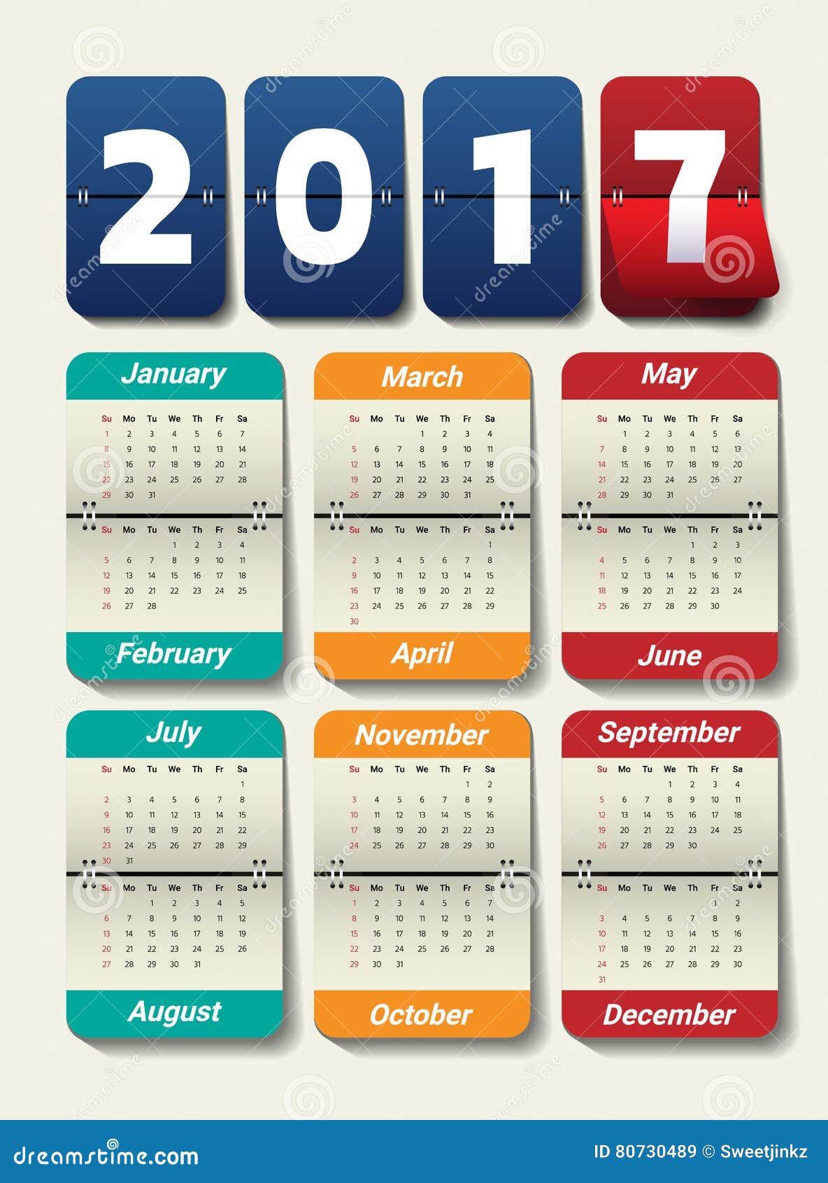 Office Calendar 2017 Template