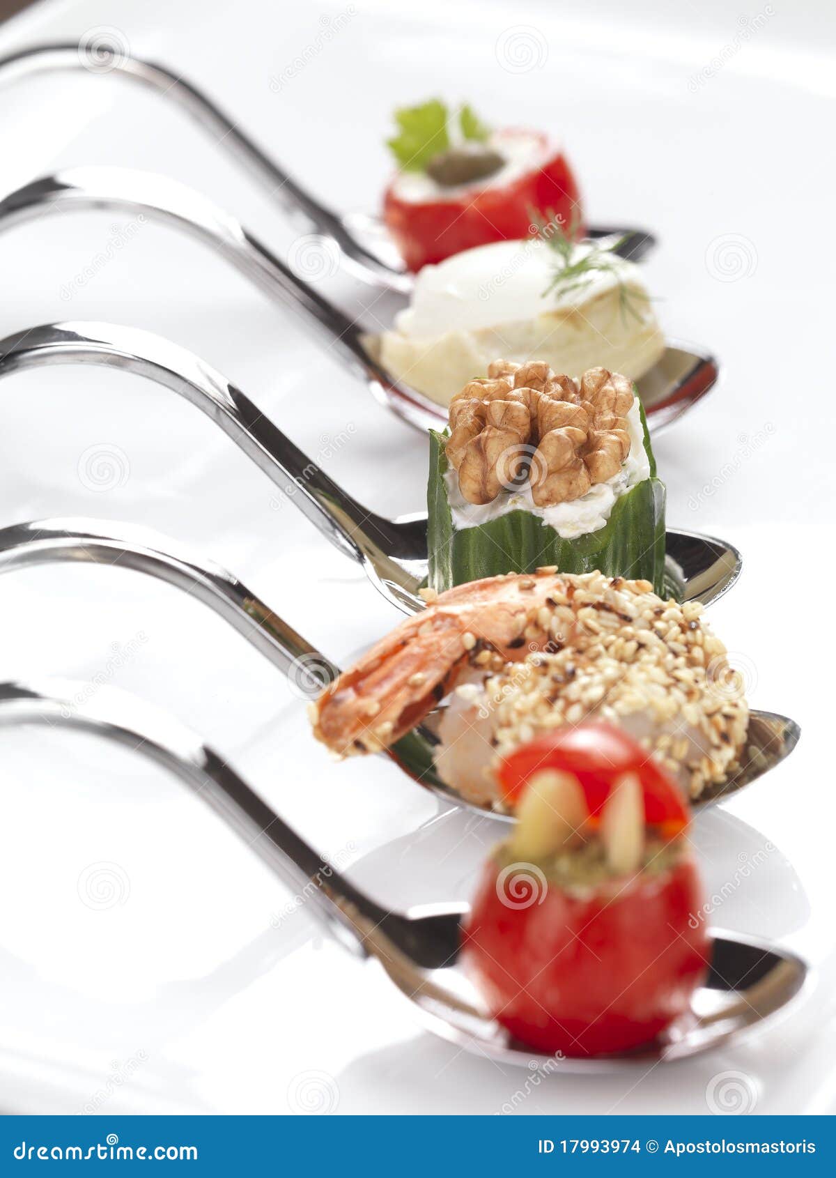 Modern canapes stock photo. Image of catering, olive 17993974
