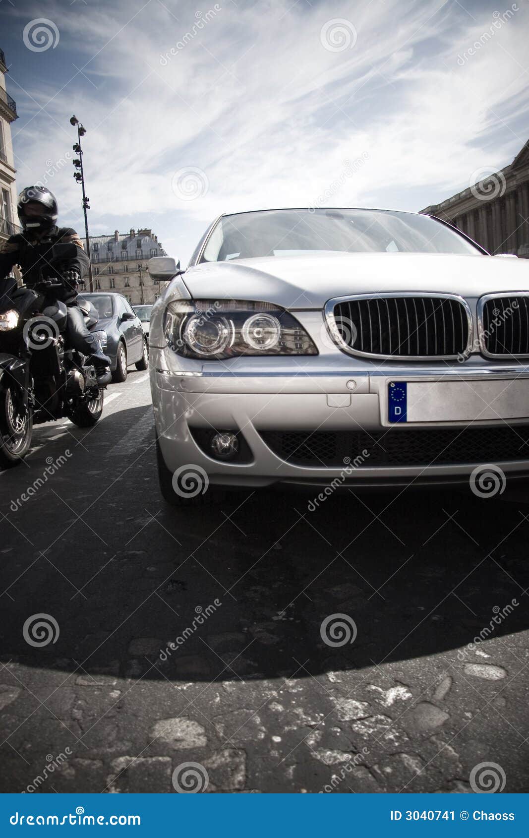 Modern car front bumper stock image. Image of closeup 3040741