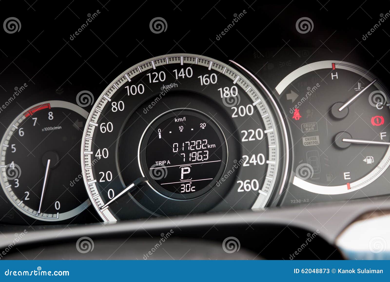 Modern car gauge stock image. Image of number, auto, exceed 62048873