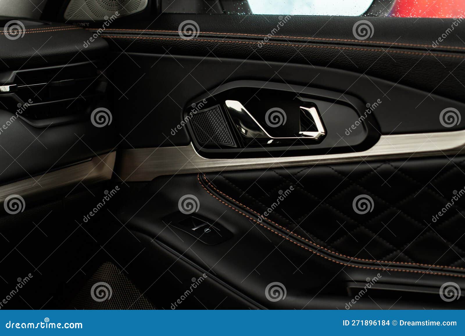 Modern Car Interior Door Panel Stock Photo Image of close, inside