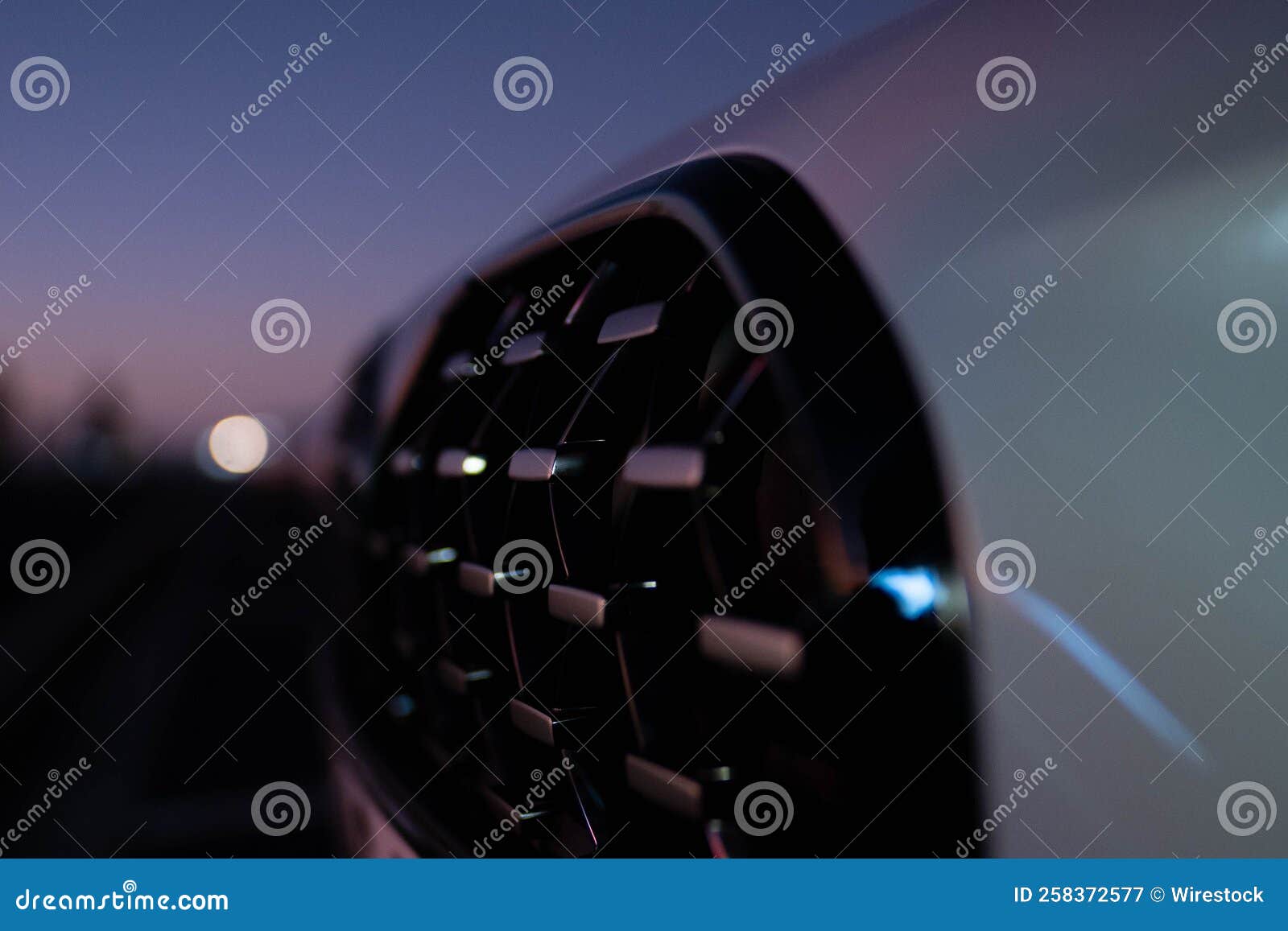 Modern car lights at night stock image. Image of modern 258372577