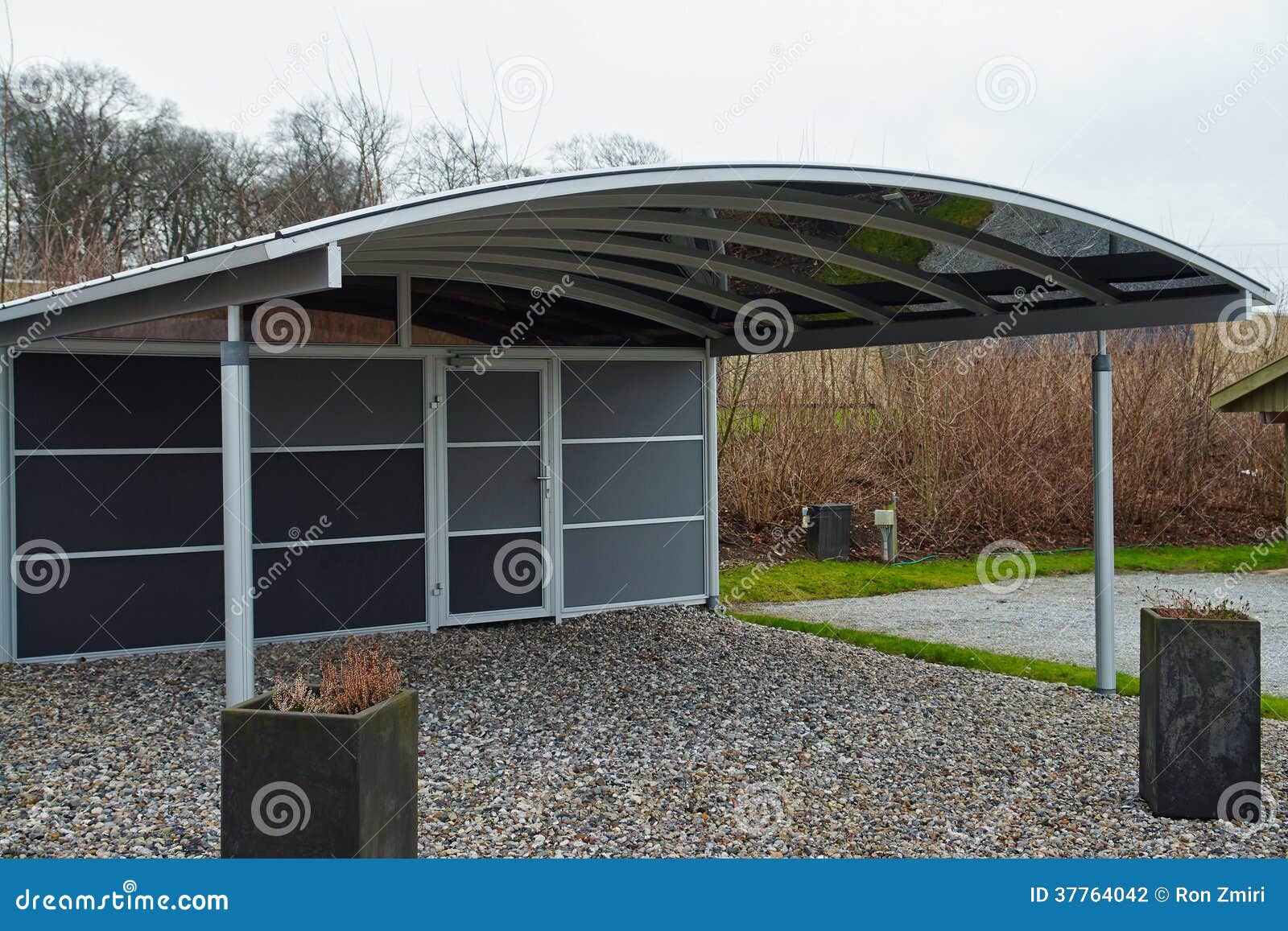 Modern Carport Car Garage Parking Stock Photography ...