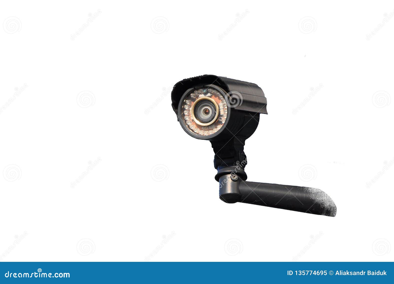 Modern CCTV camera. stock image. Image of blue, metal 135774695