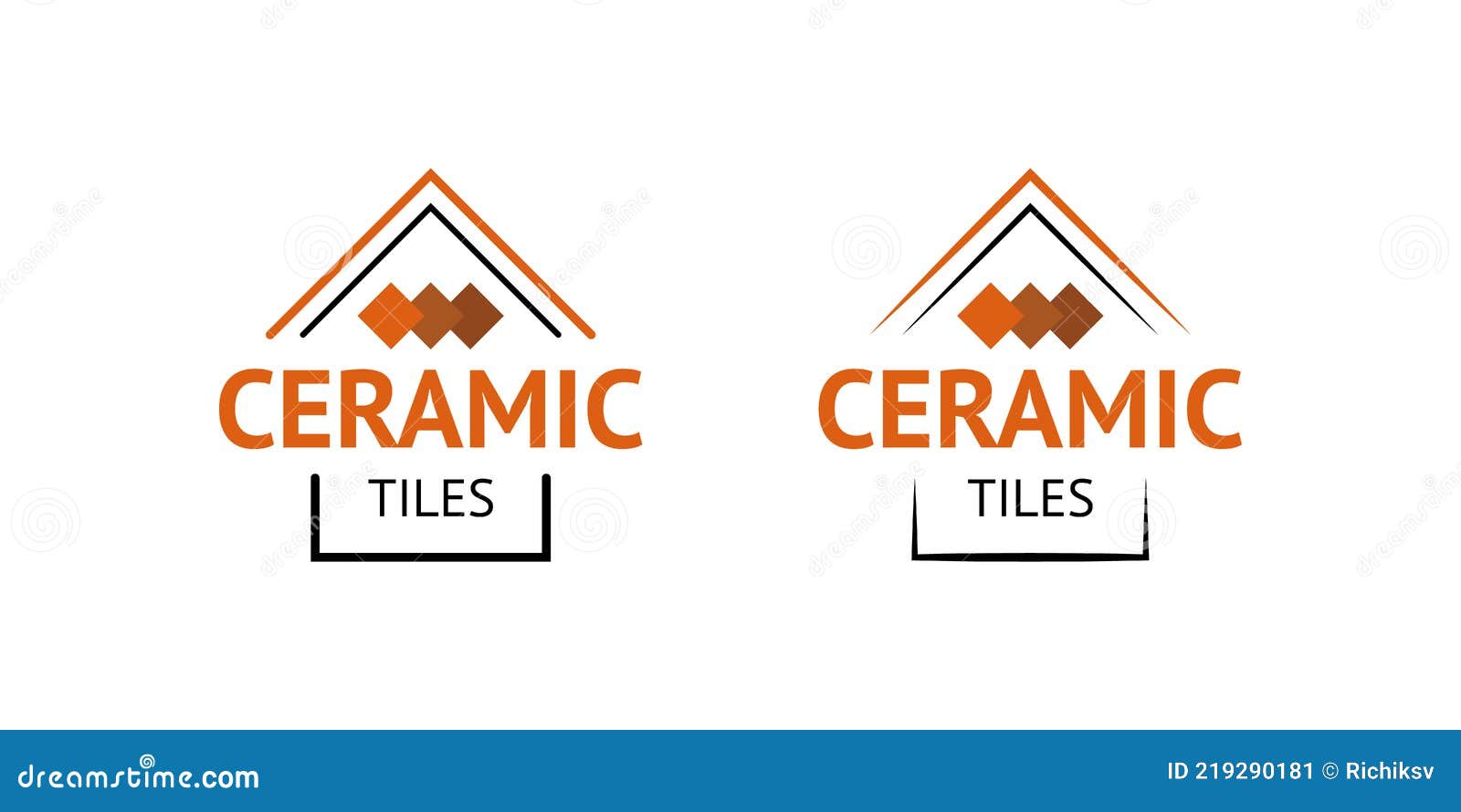 Modern ceramic tiles logo stock vector. Illustration of interior