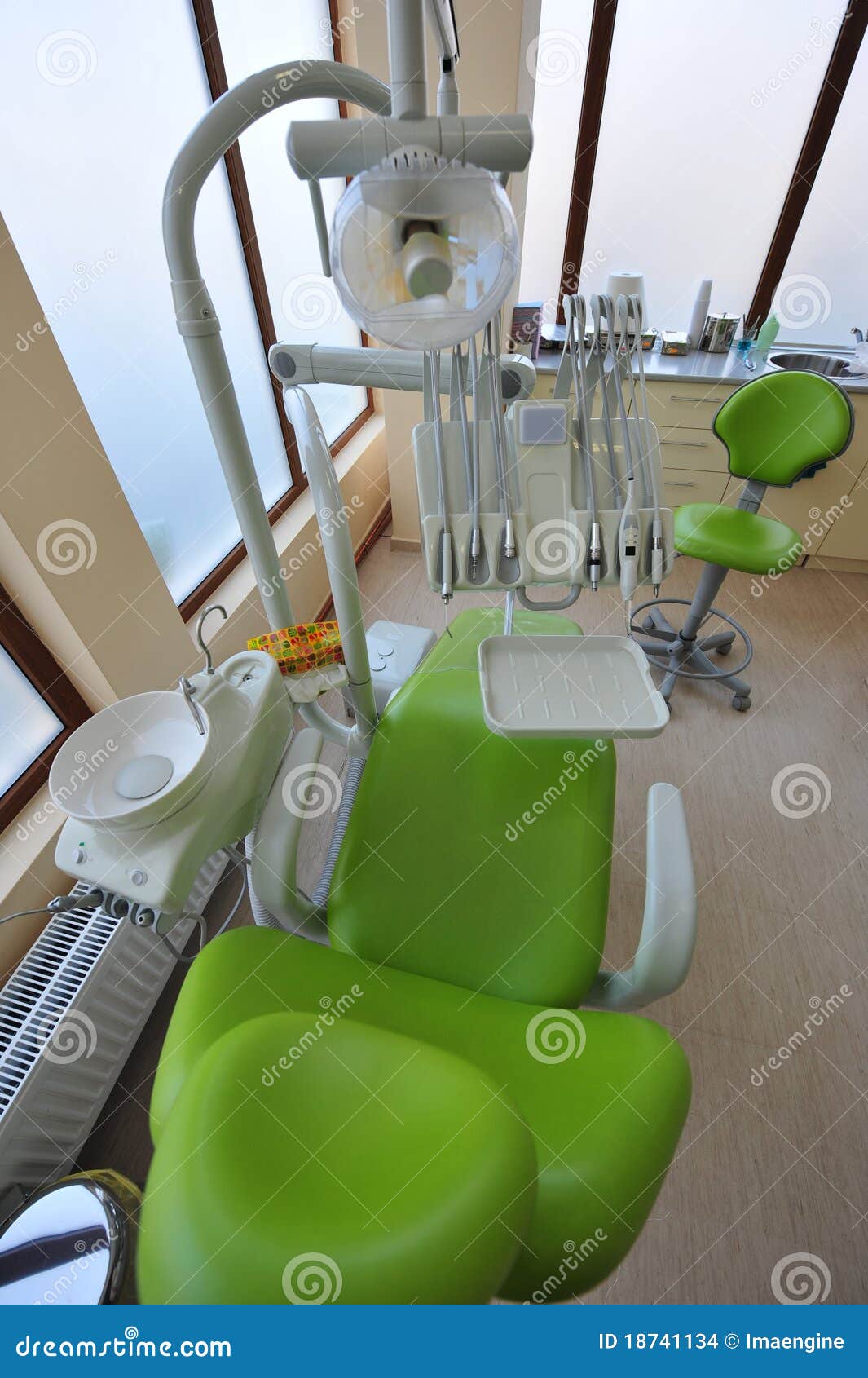 Modern Chair and Tools in Dentists Office Stock Photo Image of exam