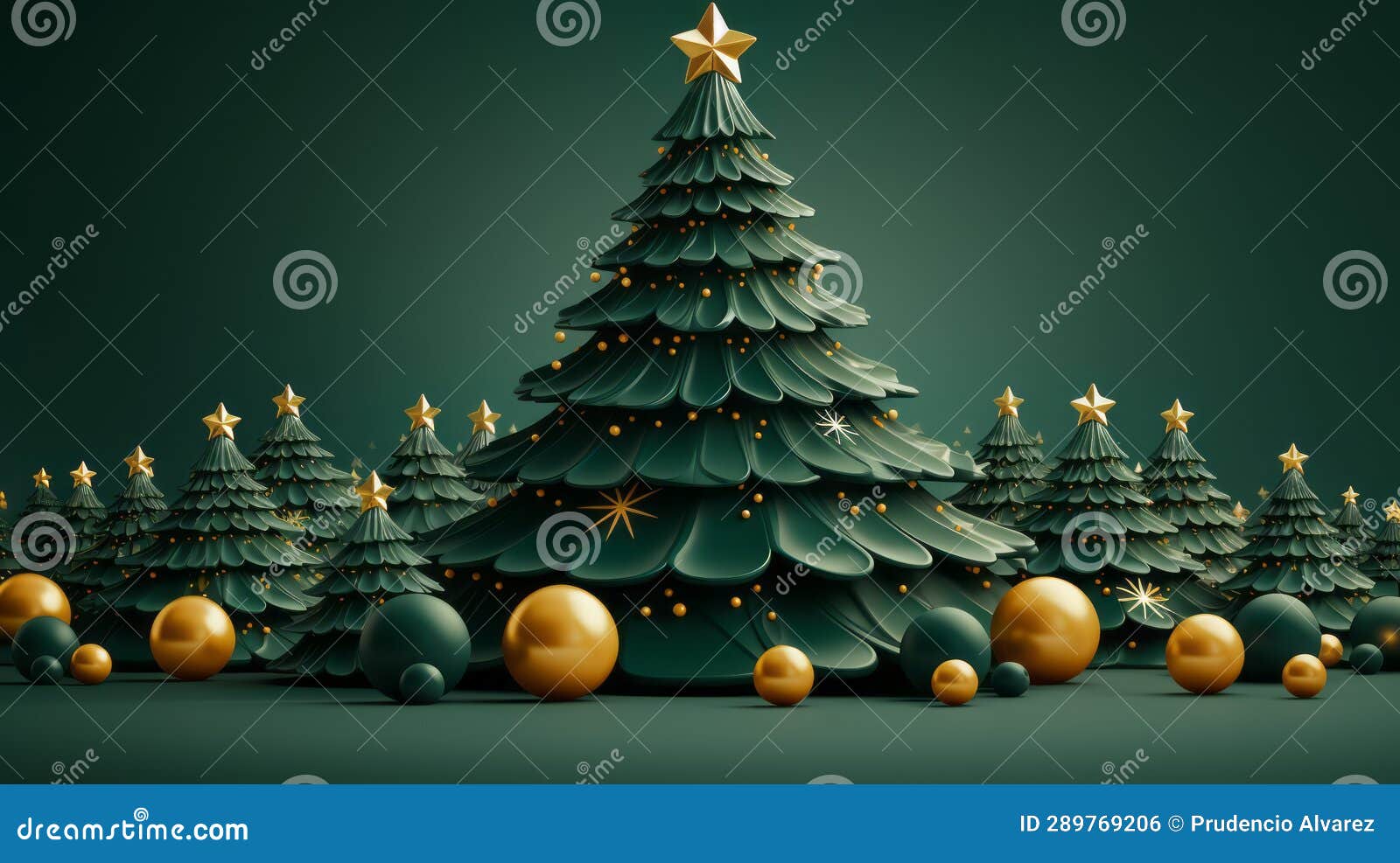 Modern Christmas Tree Illustration Stock Illustration Illustration of