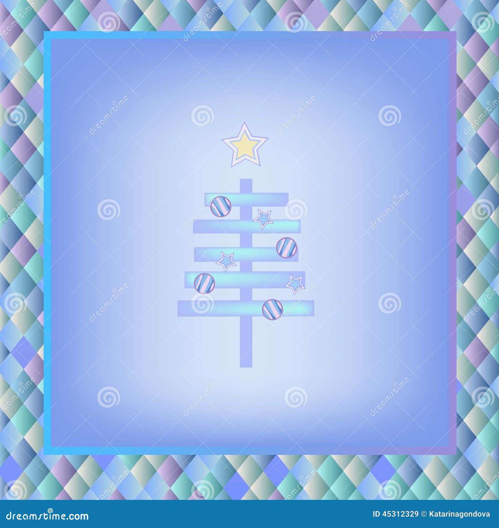 Modern christmas tree stock vector. Illustration of tree 45312329
