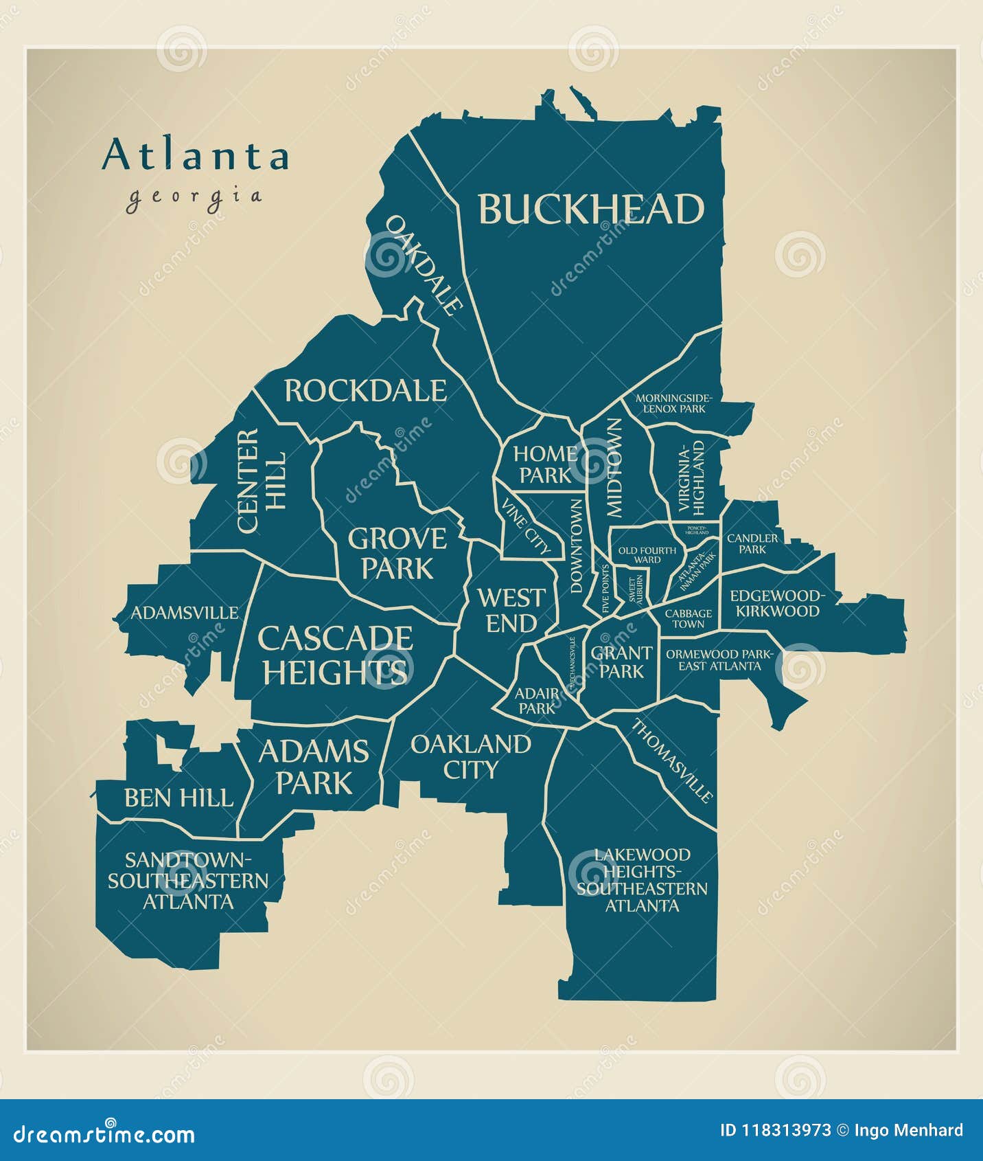 Atlanta Ga Neighborhood Map 