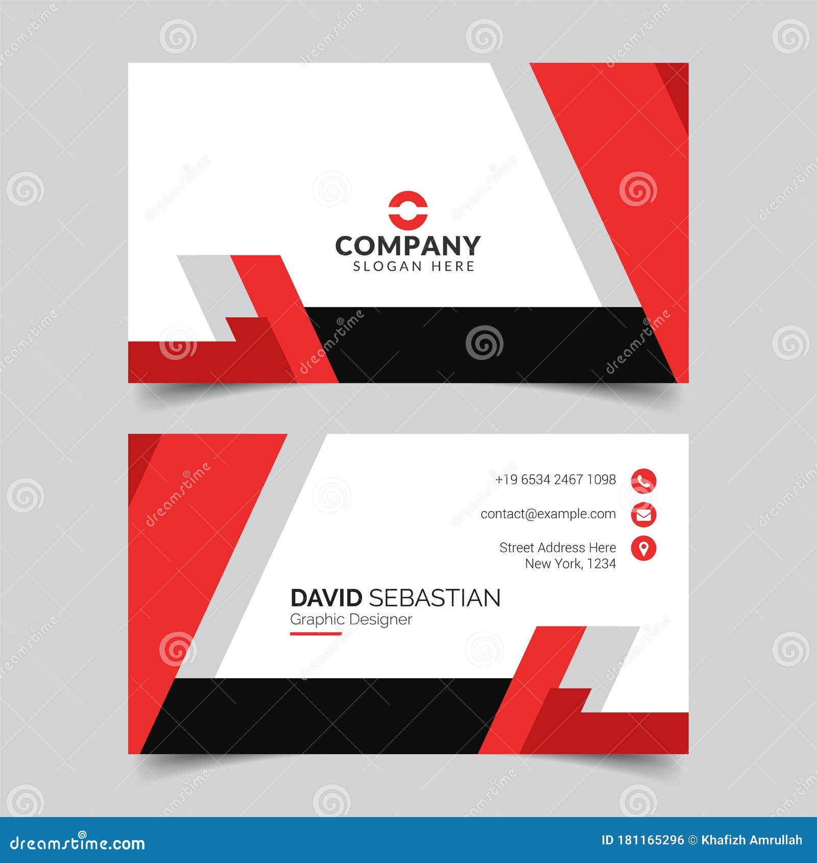 Modern and Clean Business Card Design Template. Minimal Corporate Within Business Card Maker Template